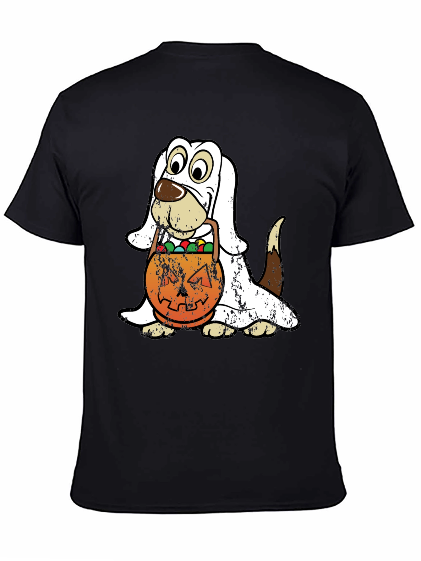 Camiseta Halloween Perro Disfraz Fantasma