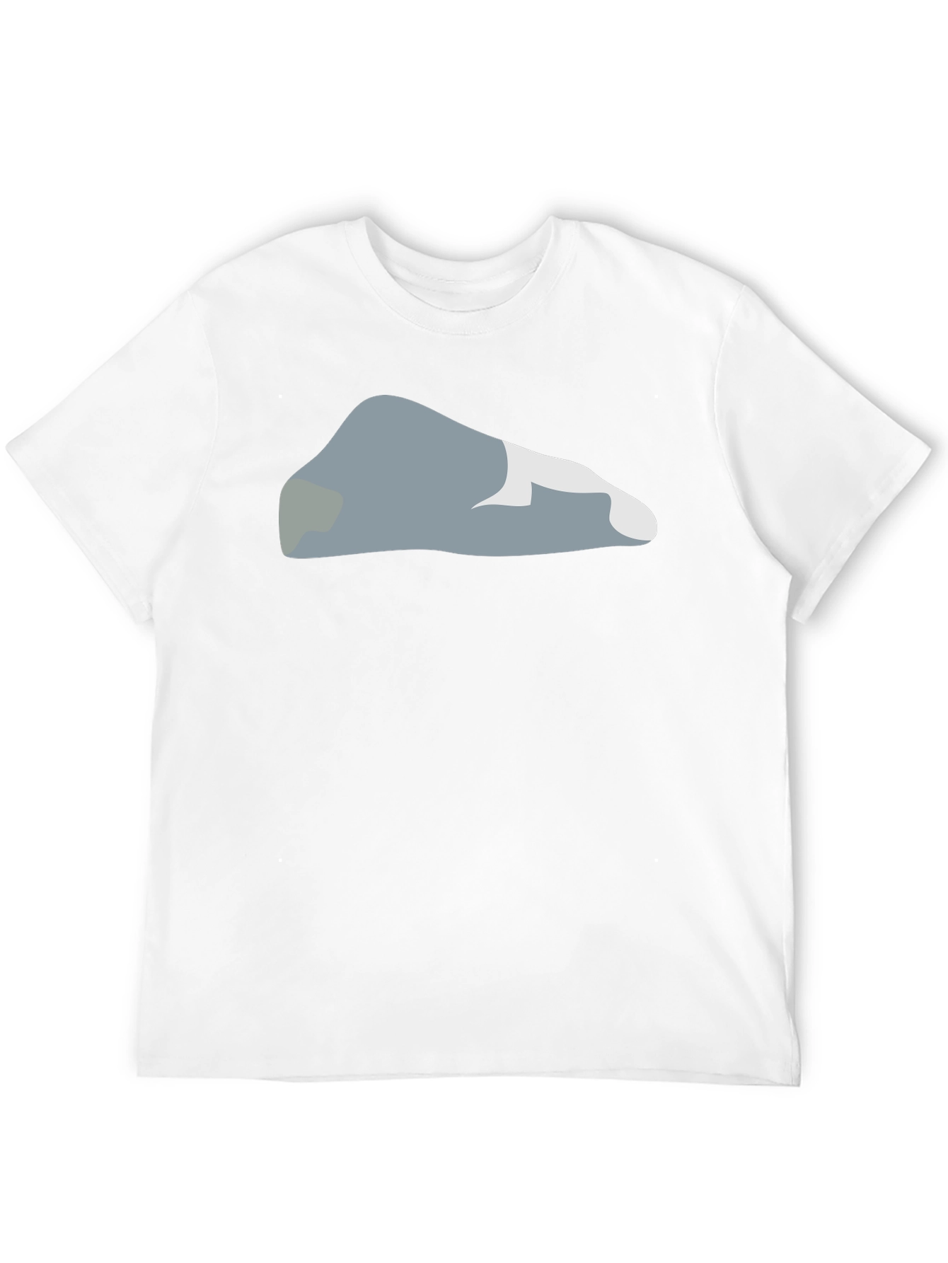Camiseta Negra con Diseño Abstracto de Roca