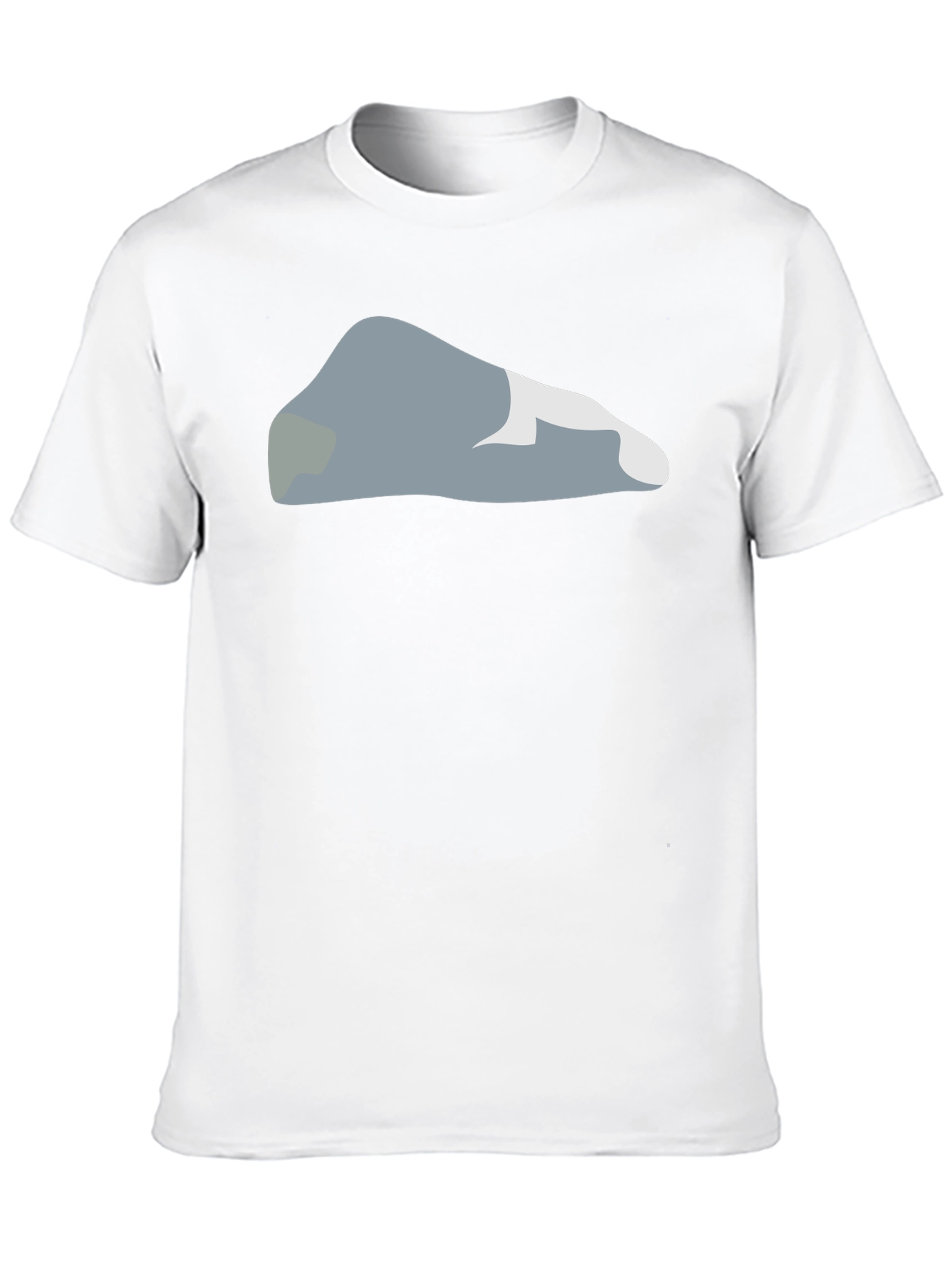 Camiseta Negra con Diseño Abstracto de Roca