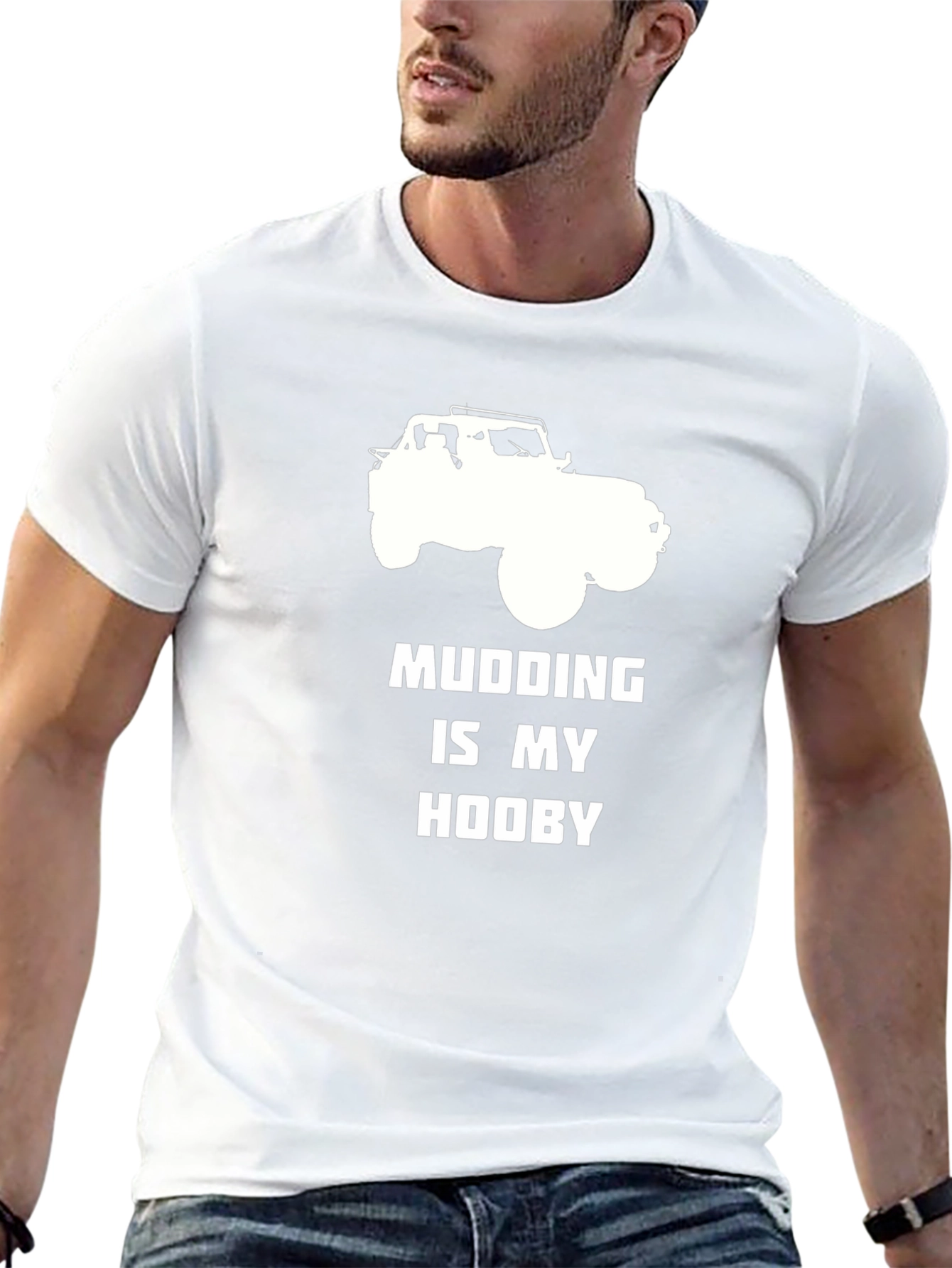 Camiseta Negra Mudding is My Hooby