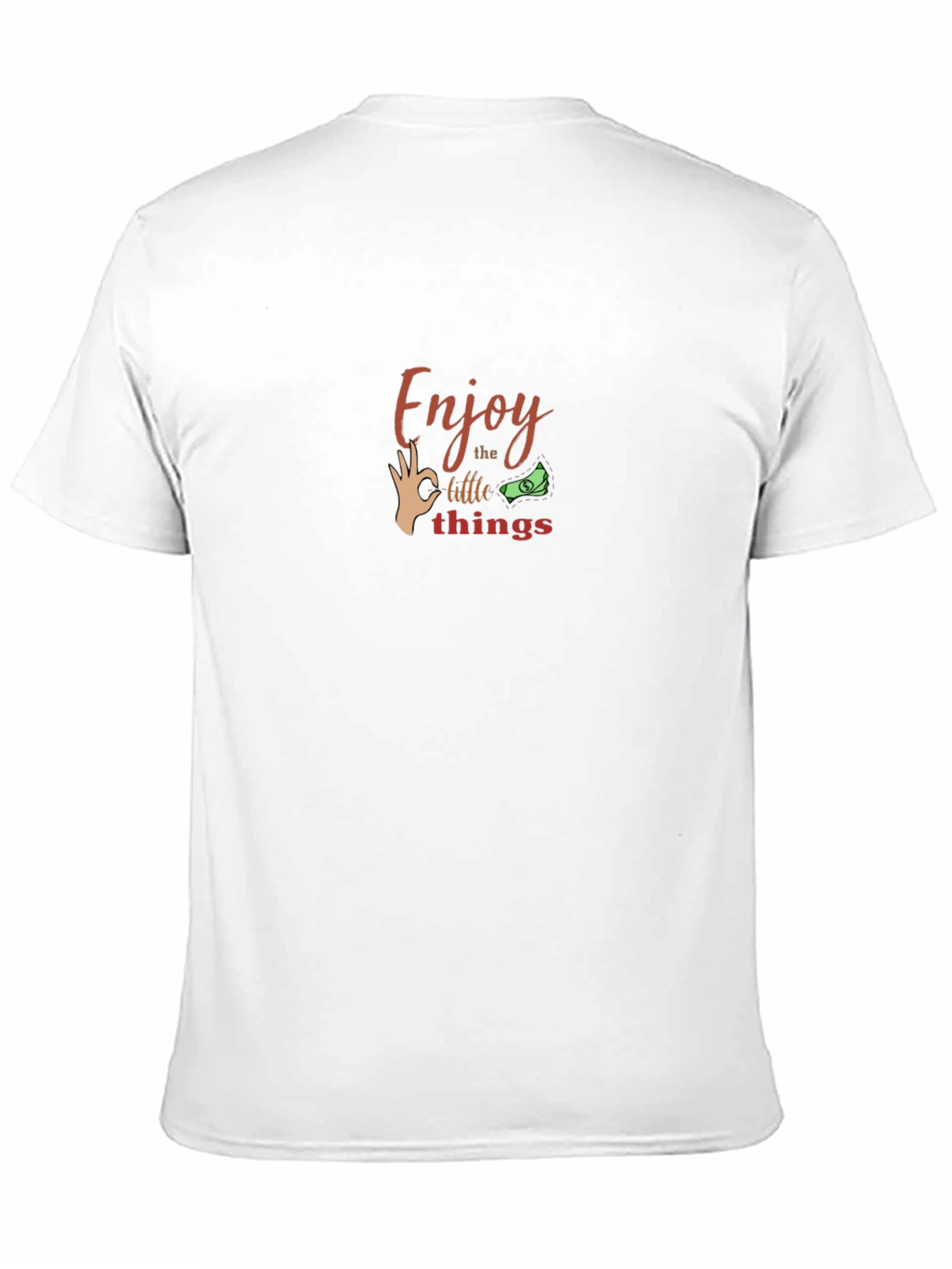 Camiseta Negra Hombre - Disfruta las Pequeñas Cosas