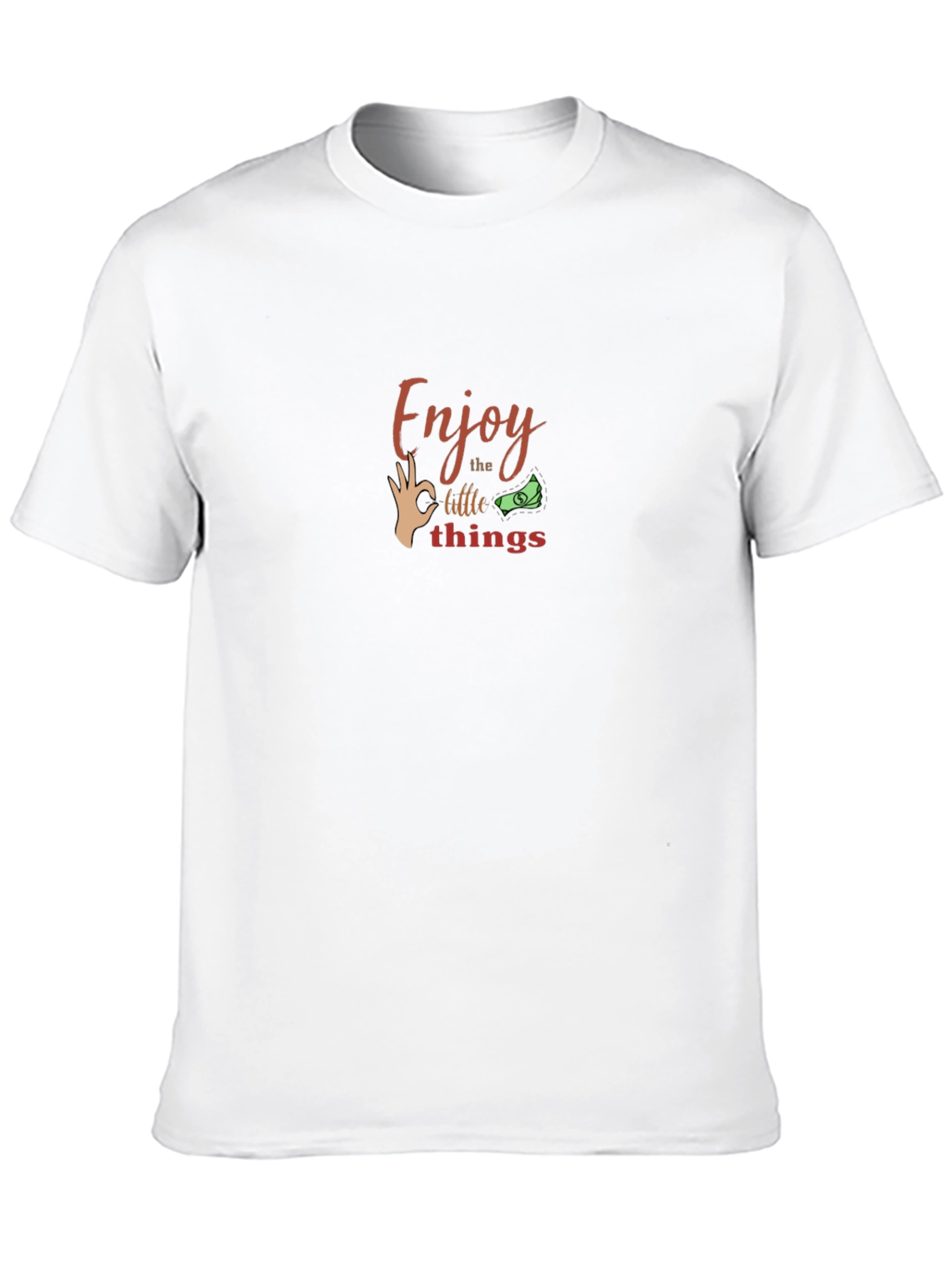 Camiseta Negra Hombre - Disfruta las Pequeñas Cosas