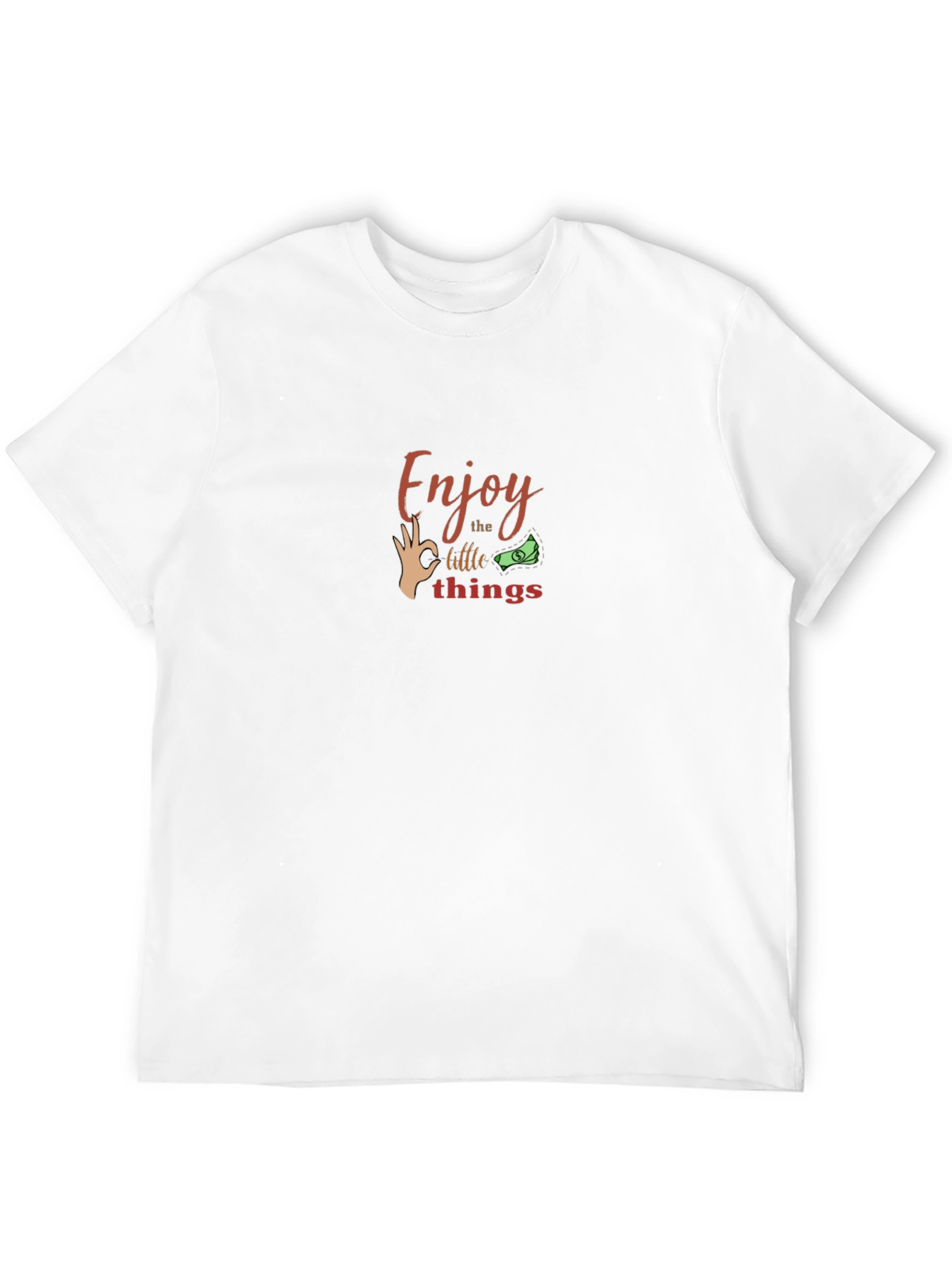 Camiseta Negra Hombre - Disfruta las Pequeñas Cosas