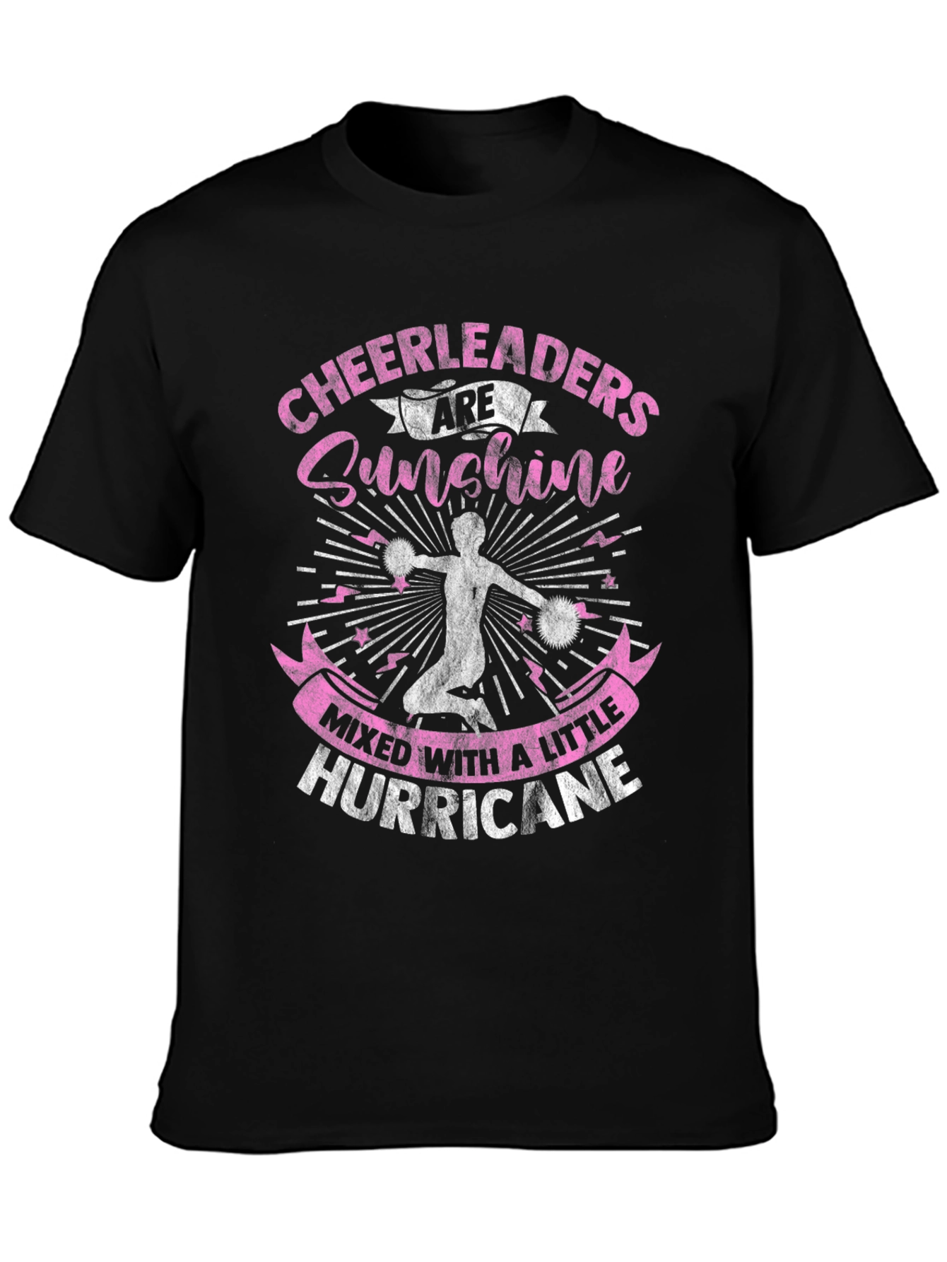 Camiseta Negra Cheerleaders Sunshine Hurricane