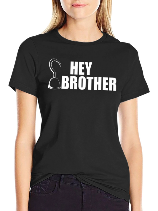 Camiseta Negra Hey Brother con Gancho Pirata