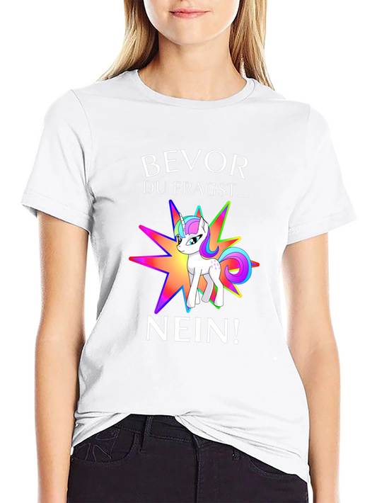Camiseta Negra Unicornio: Antes de que Preguntes ¡No!