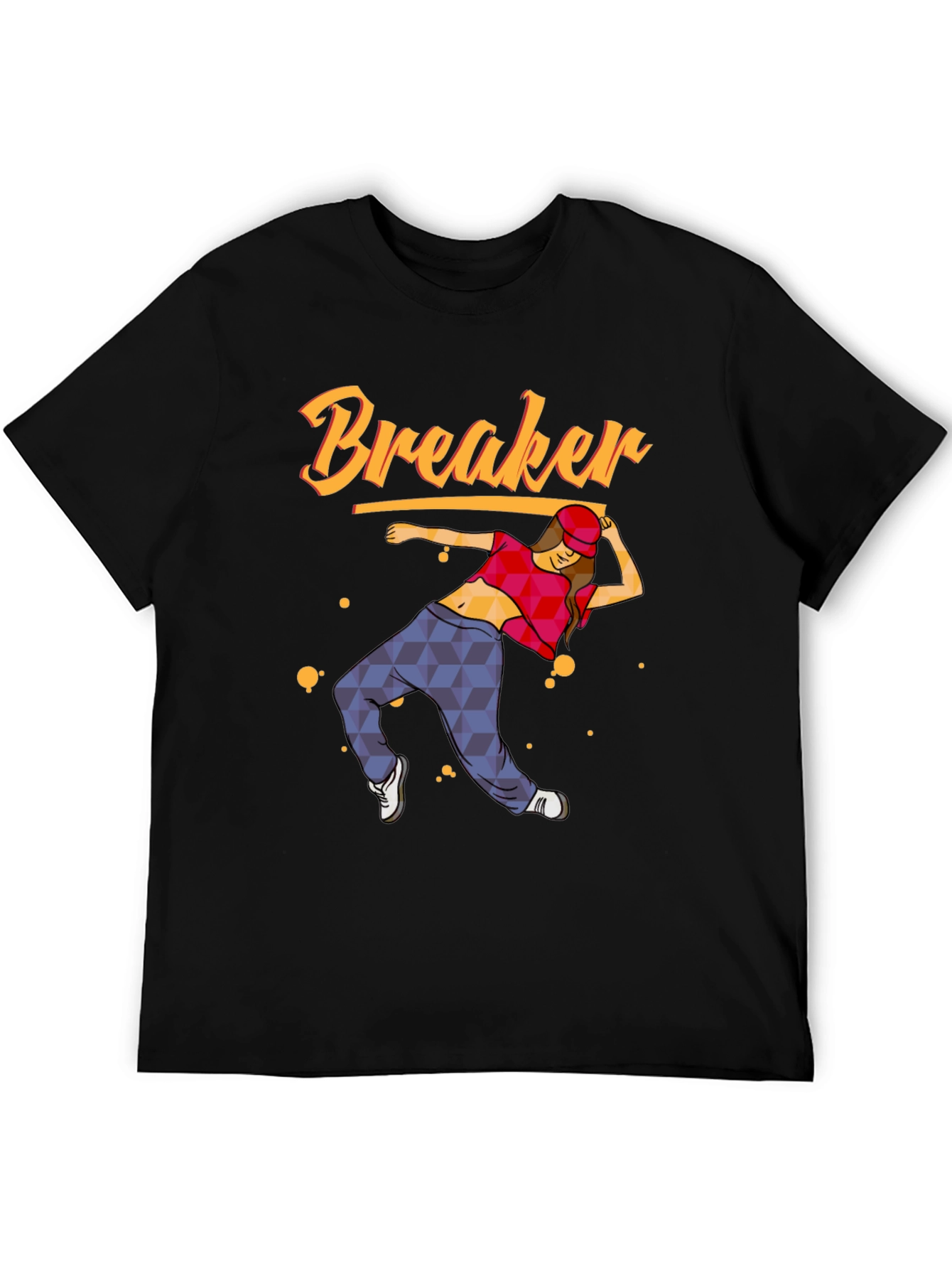 Camiseta Negra con Diseño de Bailarina Breaker
