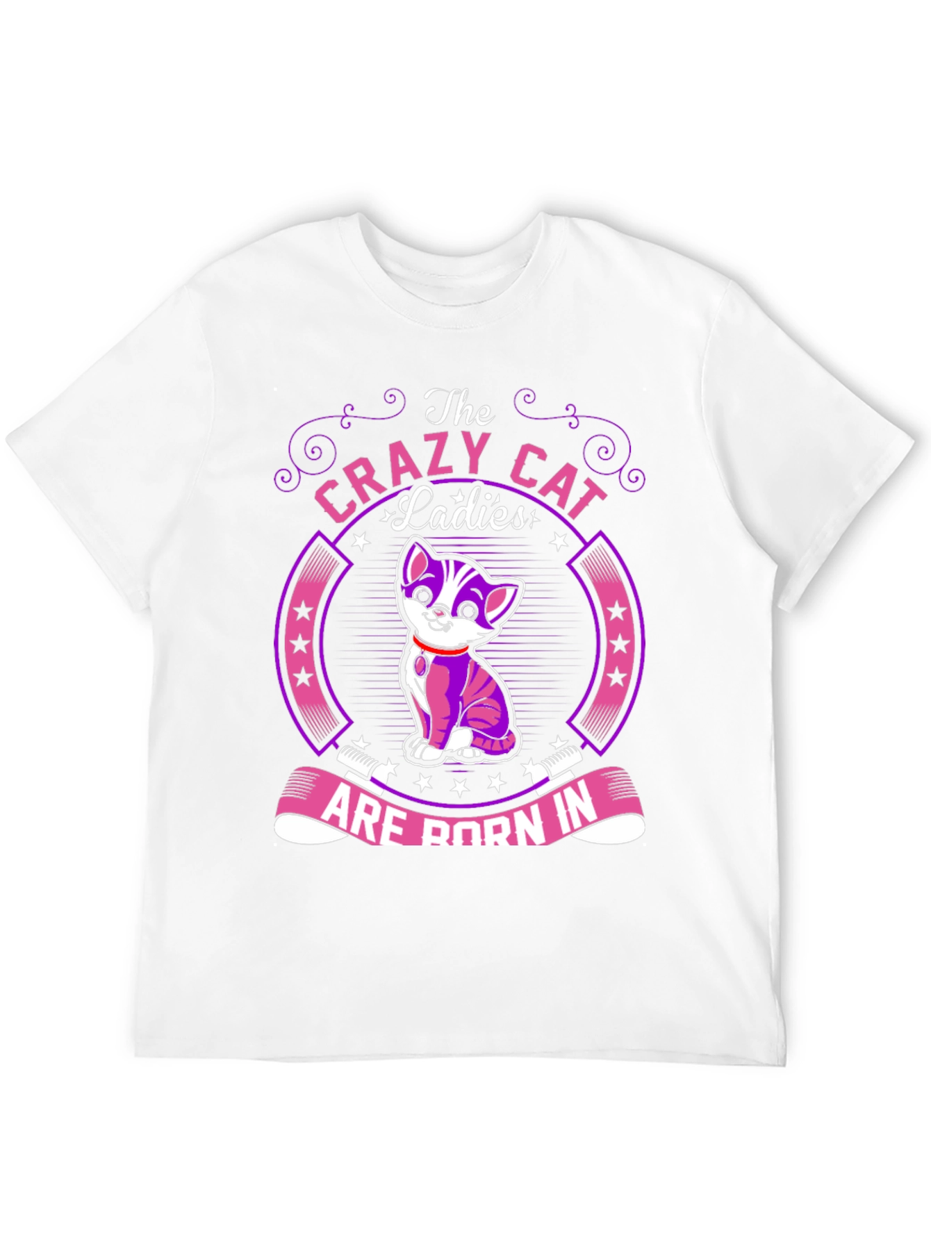Camiseta Negra Crazy Cat Ladies