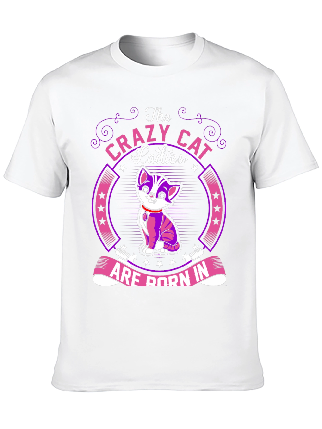 Camiseta Negra Crazy Cat Ladies