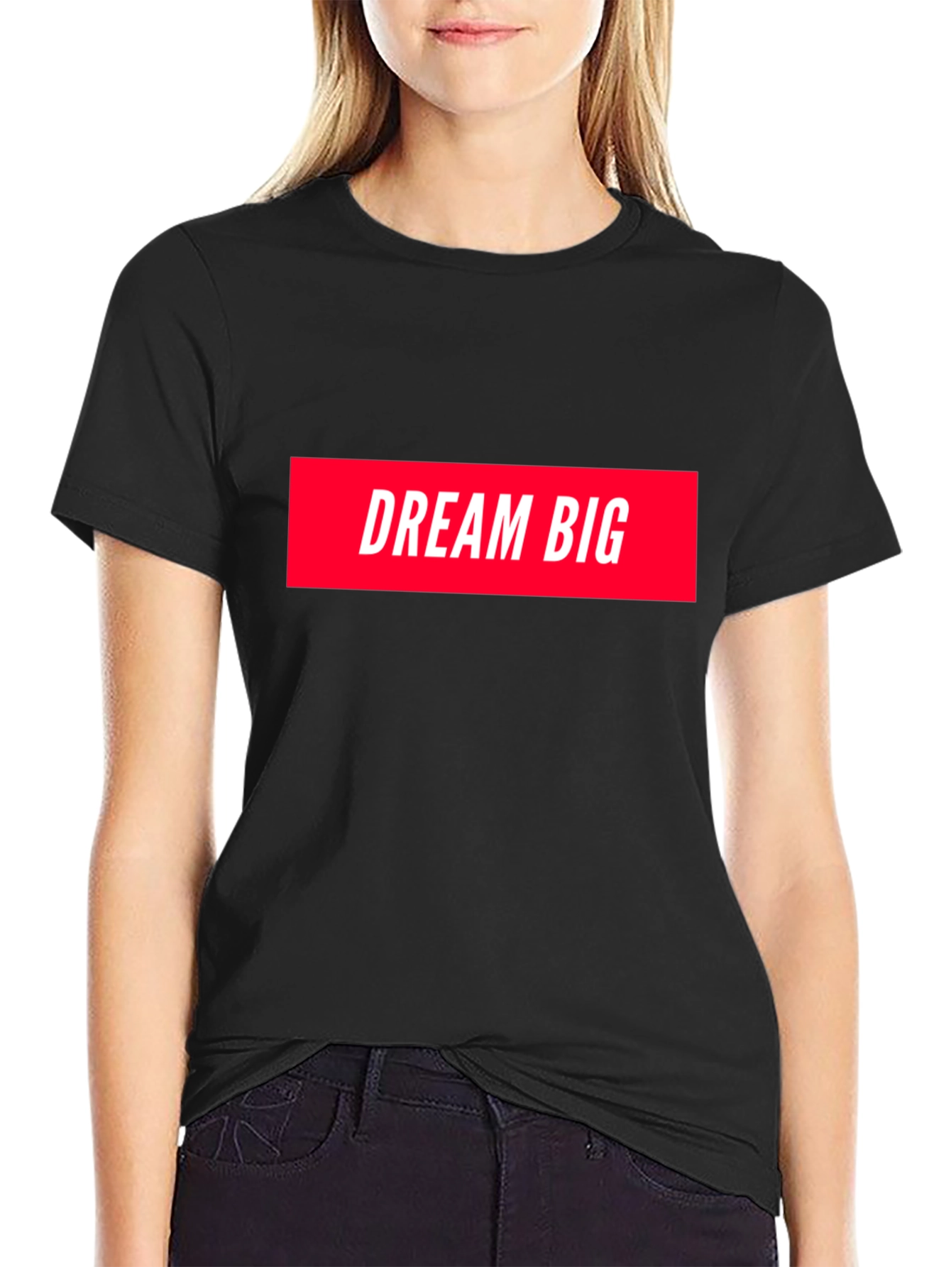 Camiseta Negra Dream Big Unisex