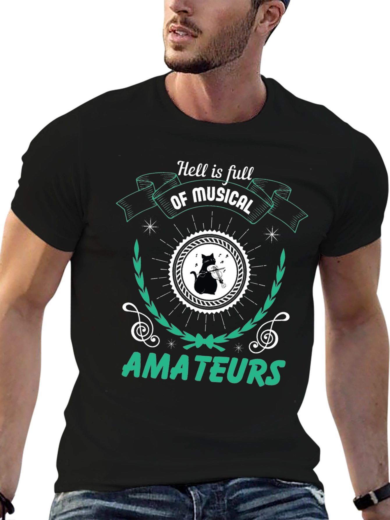 Camiseta Negra Hell is Full of Musical Amateurs