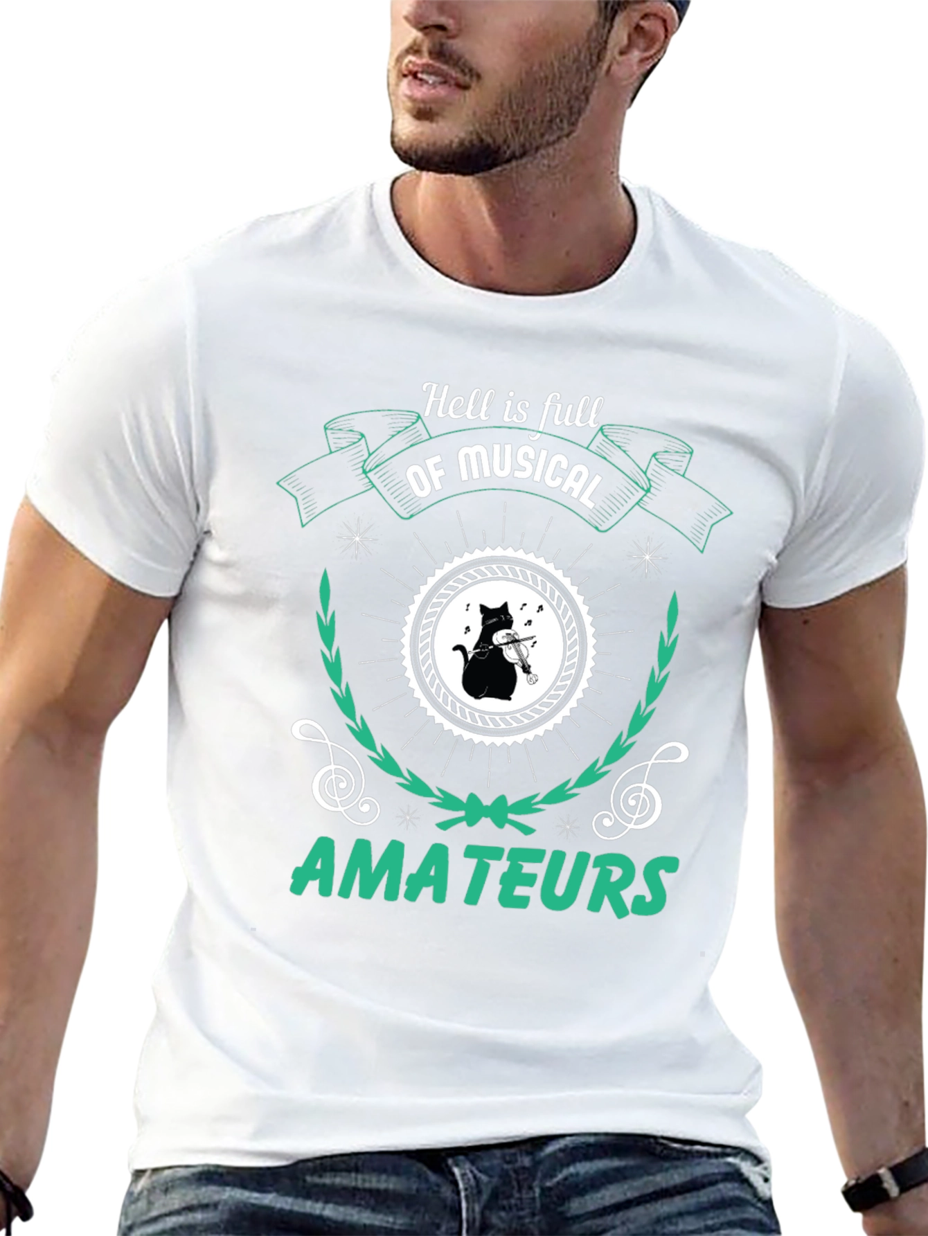 Camiseta Negra Hell is Full of Musical Amateurs