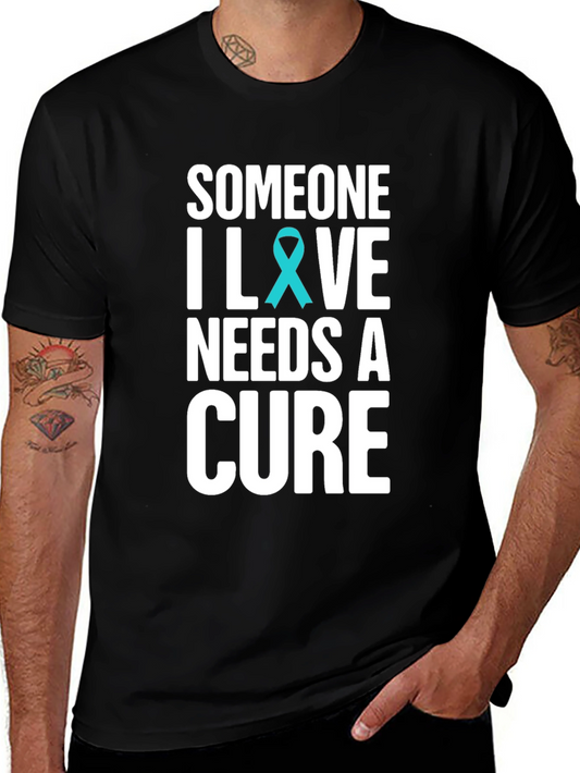 Camiseta Negra Someone I Love Needs a Cure