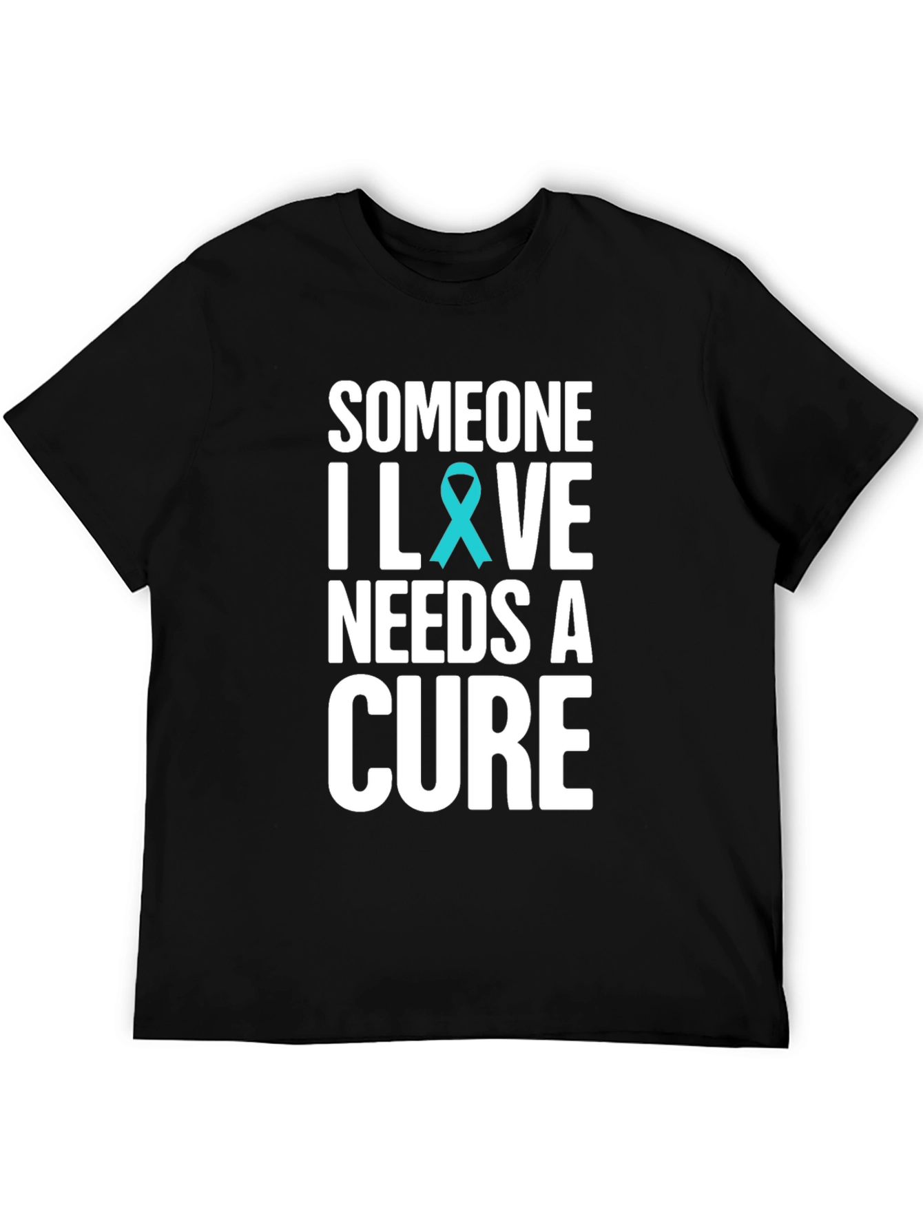 Camiseta Negra Someone I Love Needs a Cure
