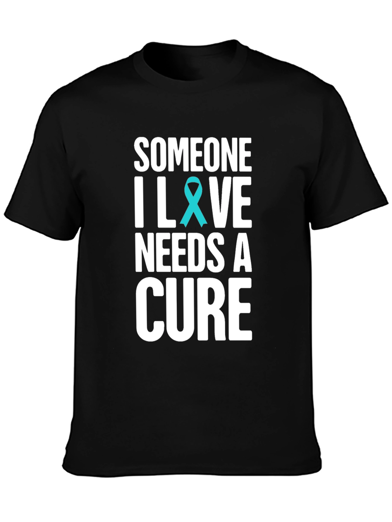 Camiseta Negra Someone I Love Needs a Cure