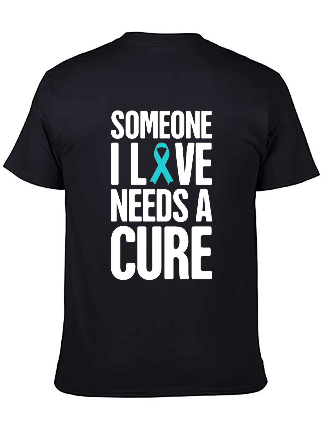 Camiseta Negra Someone I Love Needs a Cure
