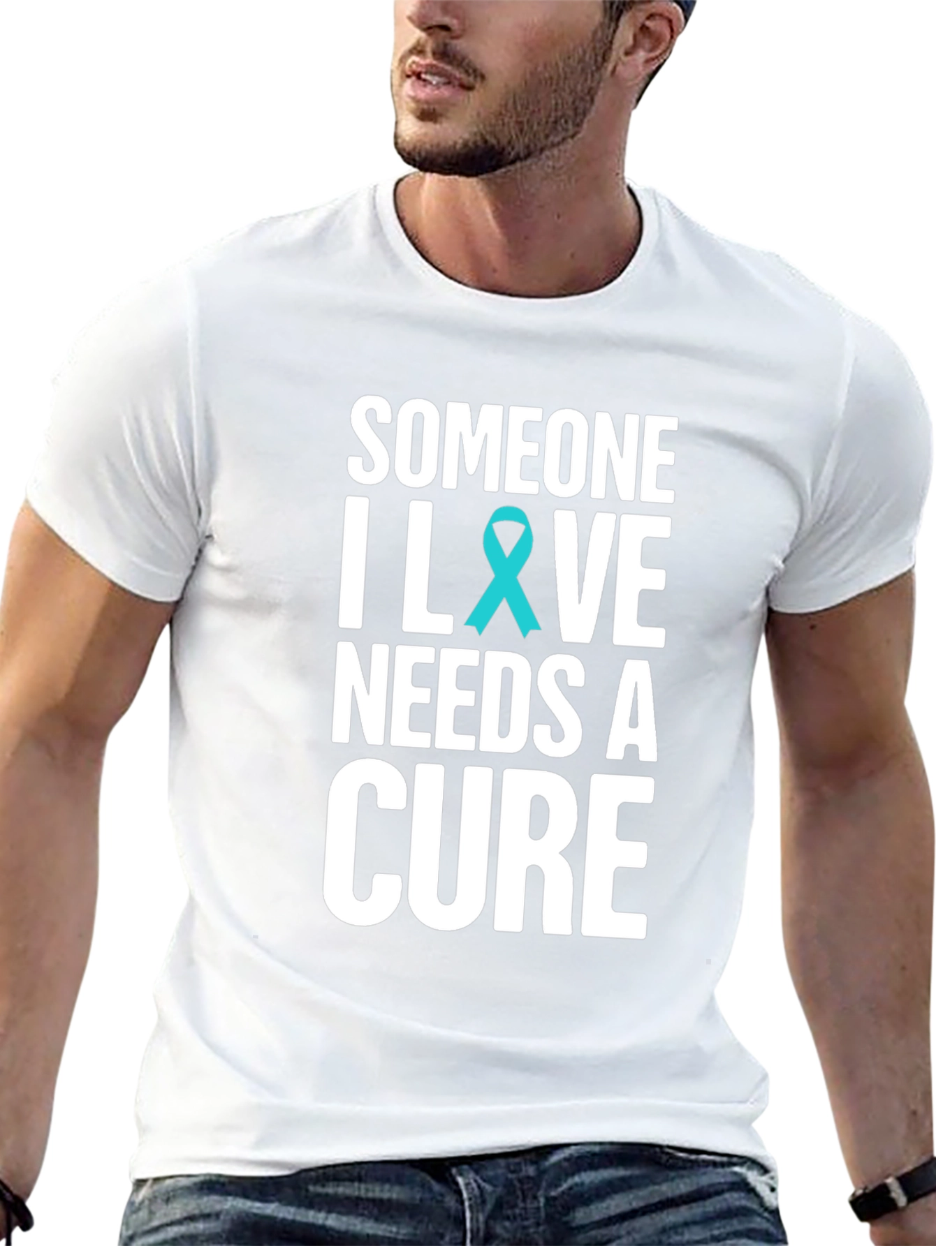 Camiseta Negra Someone I Love Needs a Cure