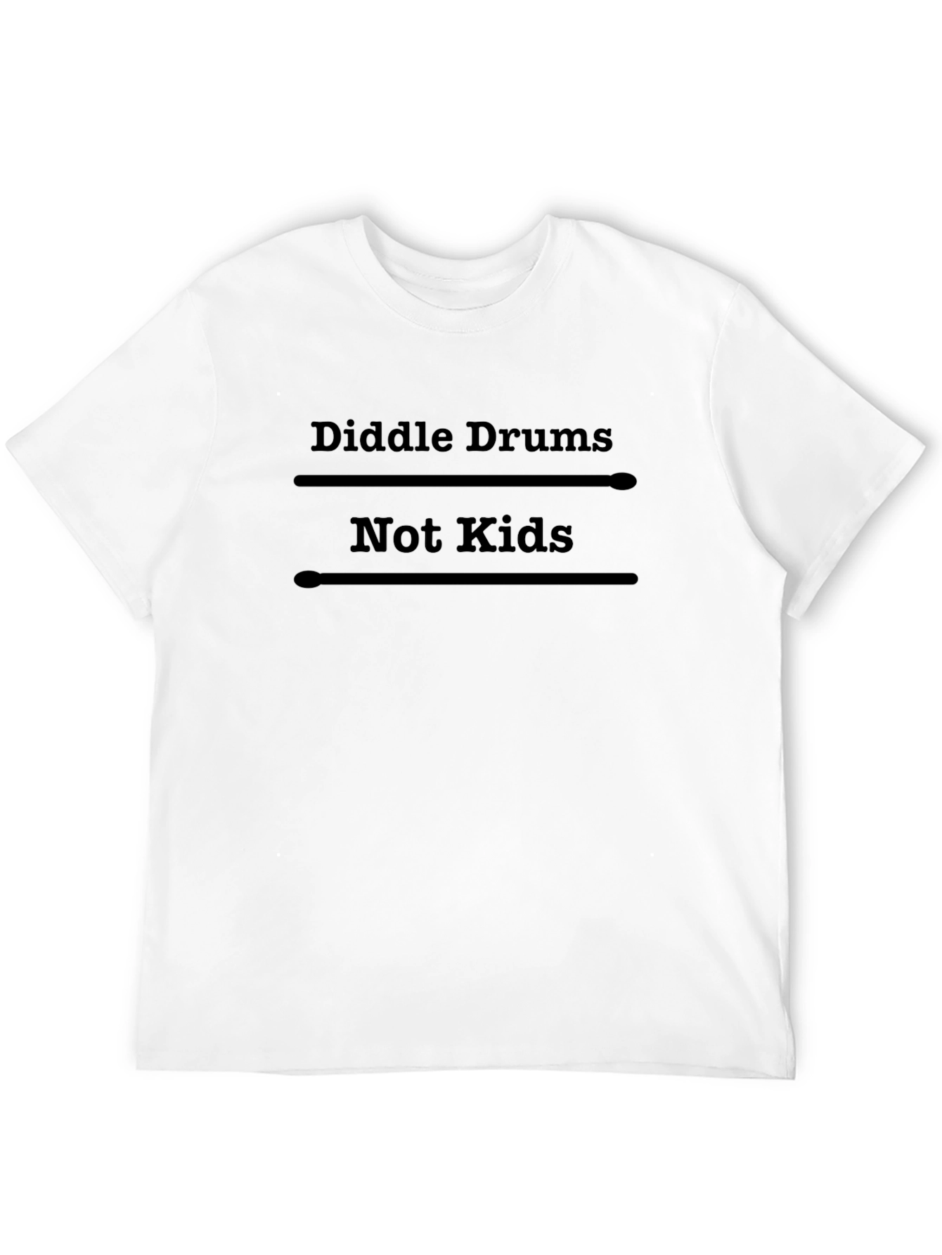 Camiseta Negra: Diddle Drums Not Kids - Música