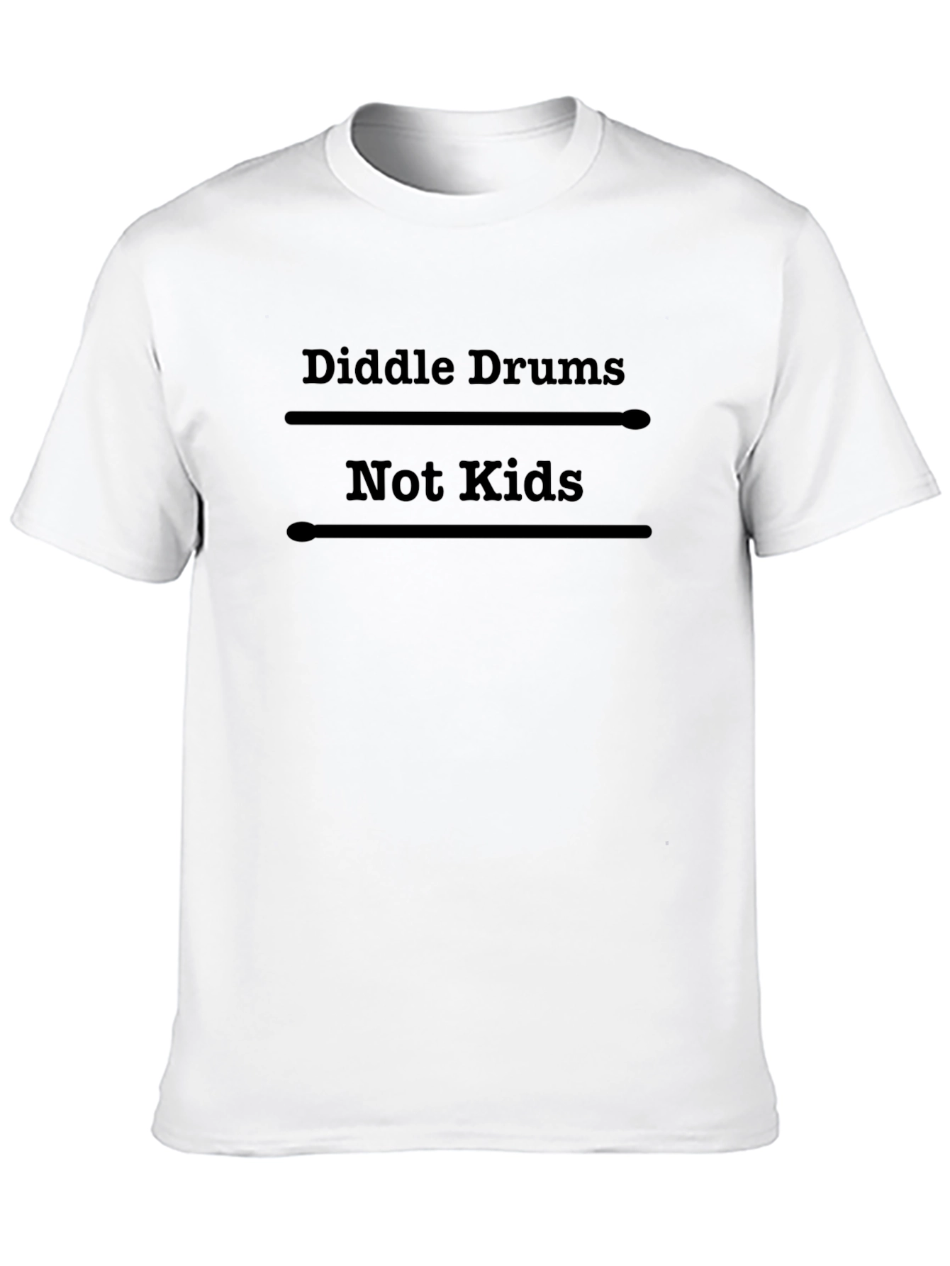 Camiseta Negra: Diddle Drums Not Kids - Música
