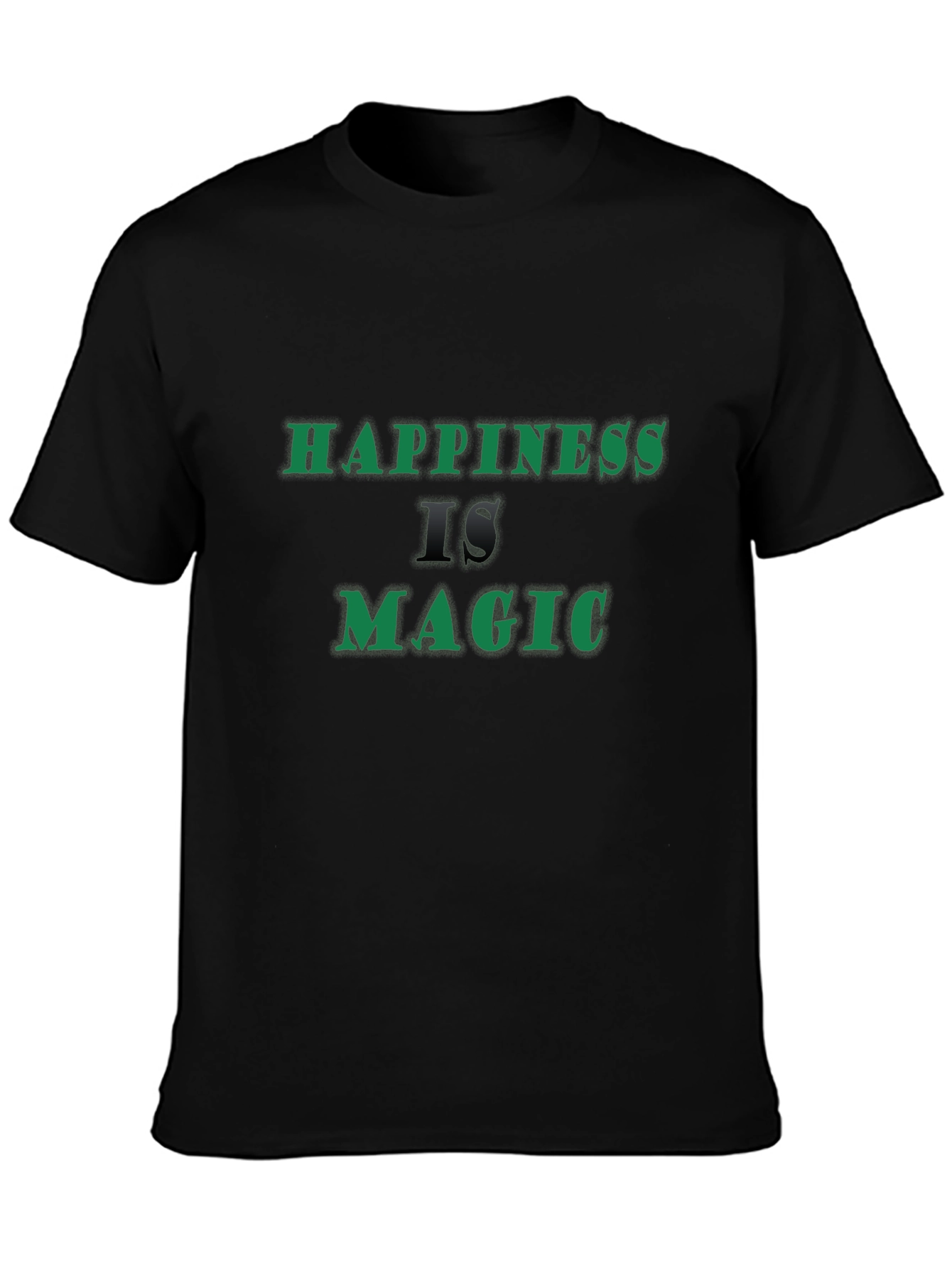 Camiseta Negra La Felicidad es Magia