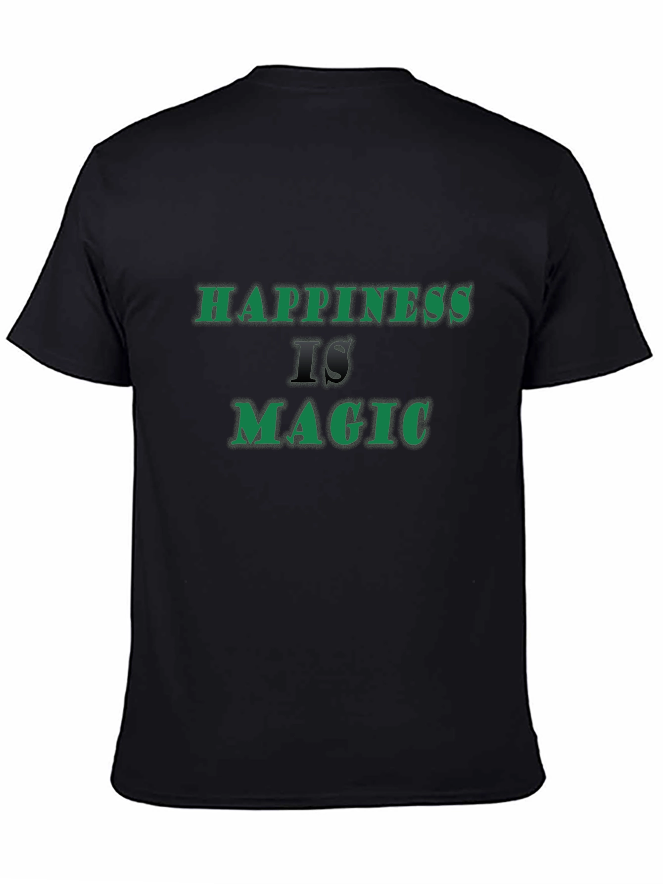Camiseta Negra La Felicidad es Magia