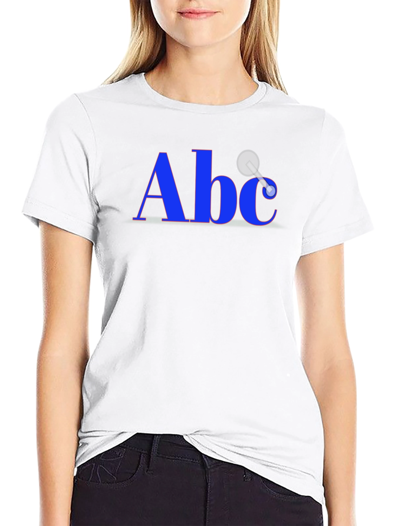 Camiseta Negra con Diseño Abc Único