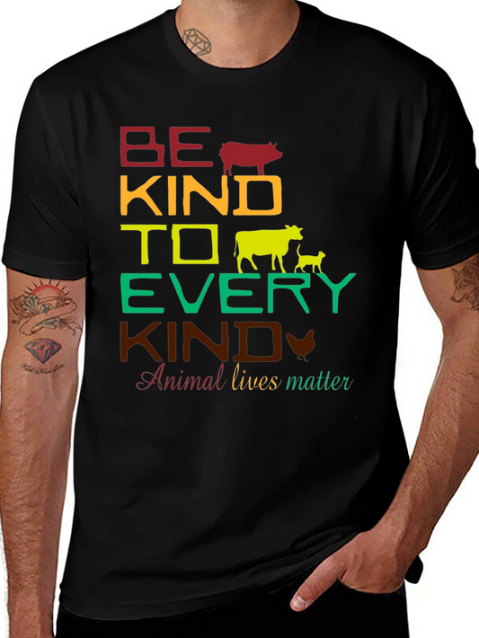 Camiseta Negra con Diseño Animalista