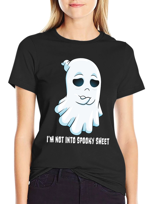 Camiseta Humorística de Fantasma: No Me Va Lo Espeluznante