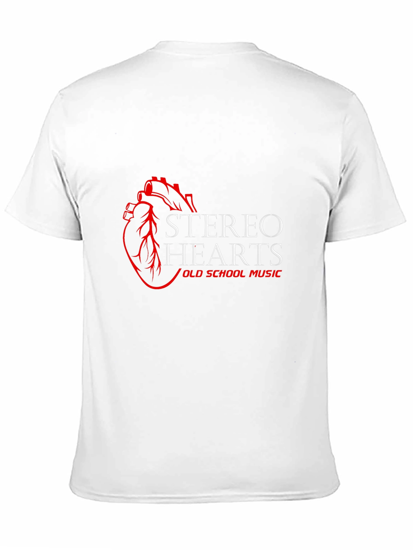 Camiseta Negra Stereo Hearts Old School Music