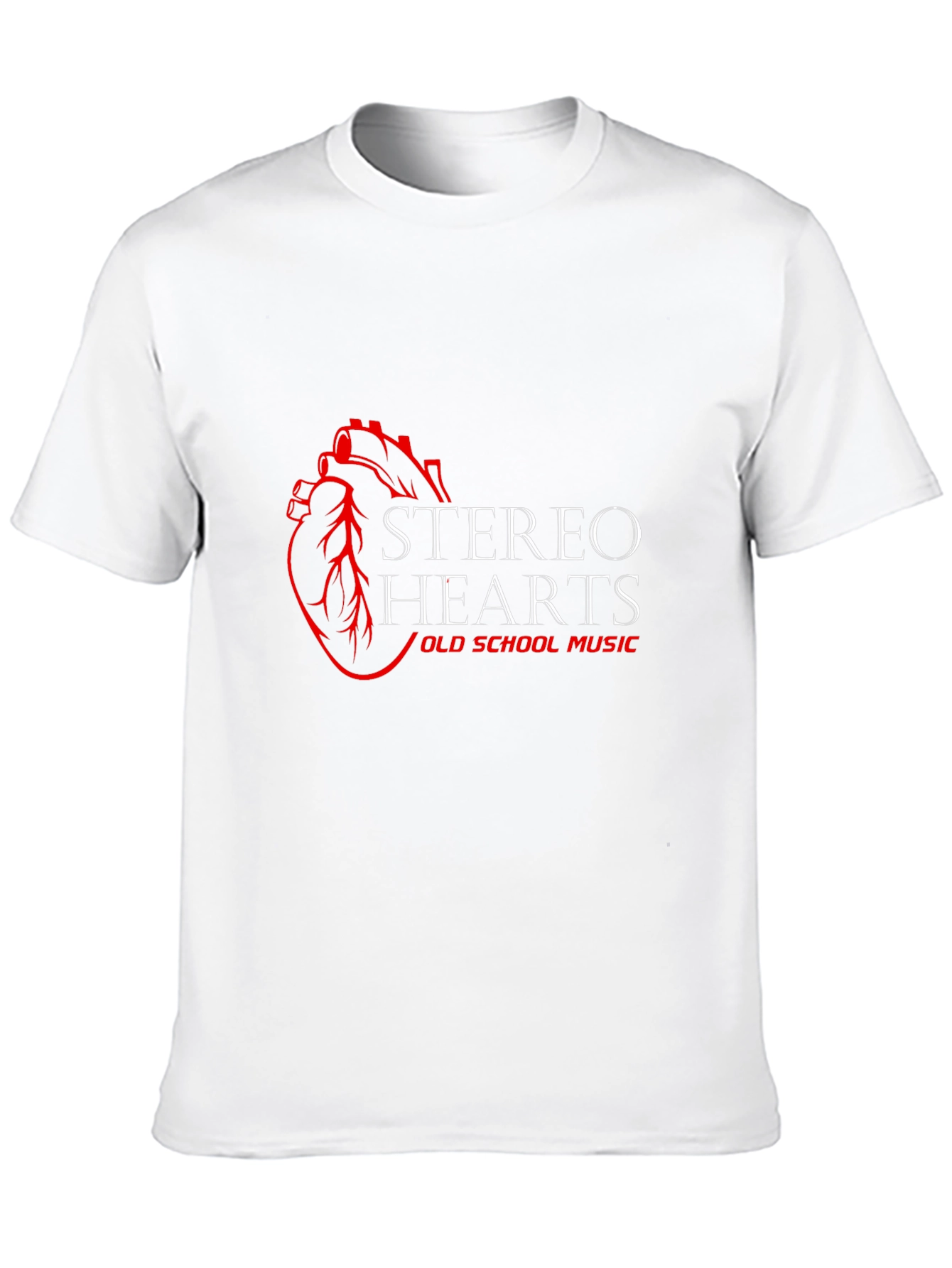 Camiseta Negra Stereo Hearts Old School Music