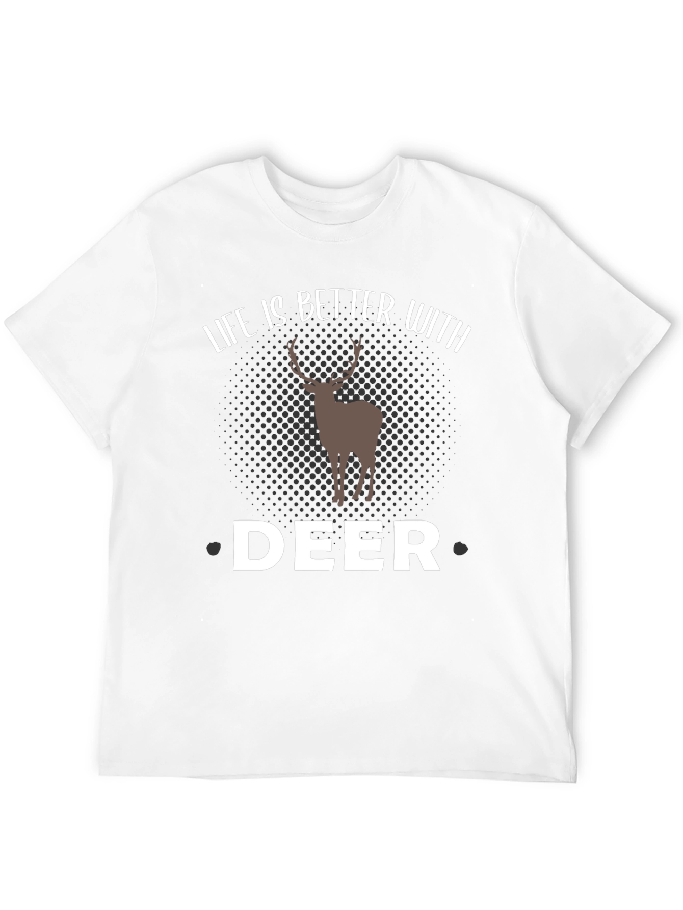 Camiseta Negra Hombre - Amante de los Ciervos