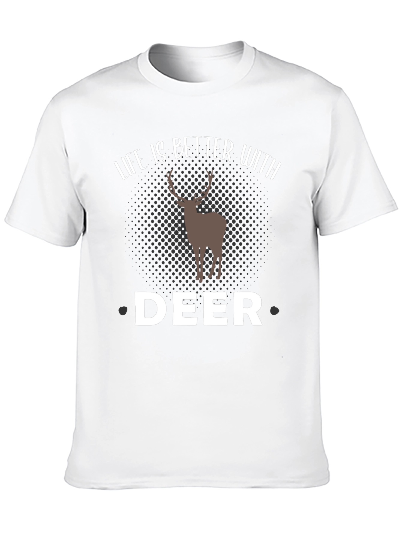 Camiseta Negra Hombre - Amante de los Ciervos