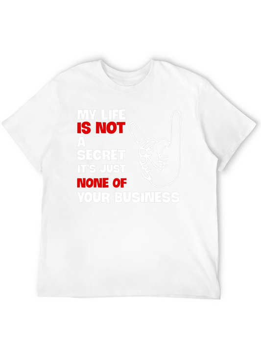 Camiseta Negra: Mi vida no es asunto tuyo