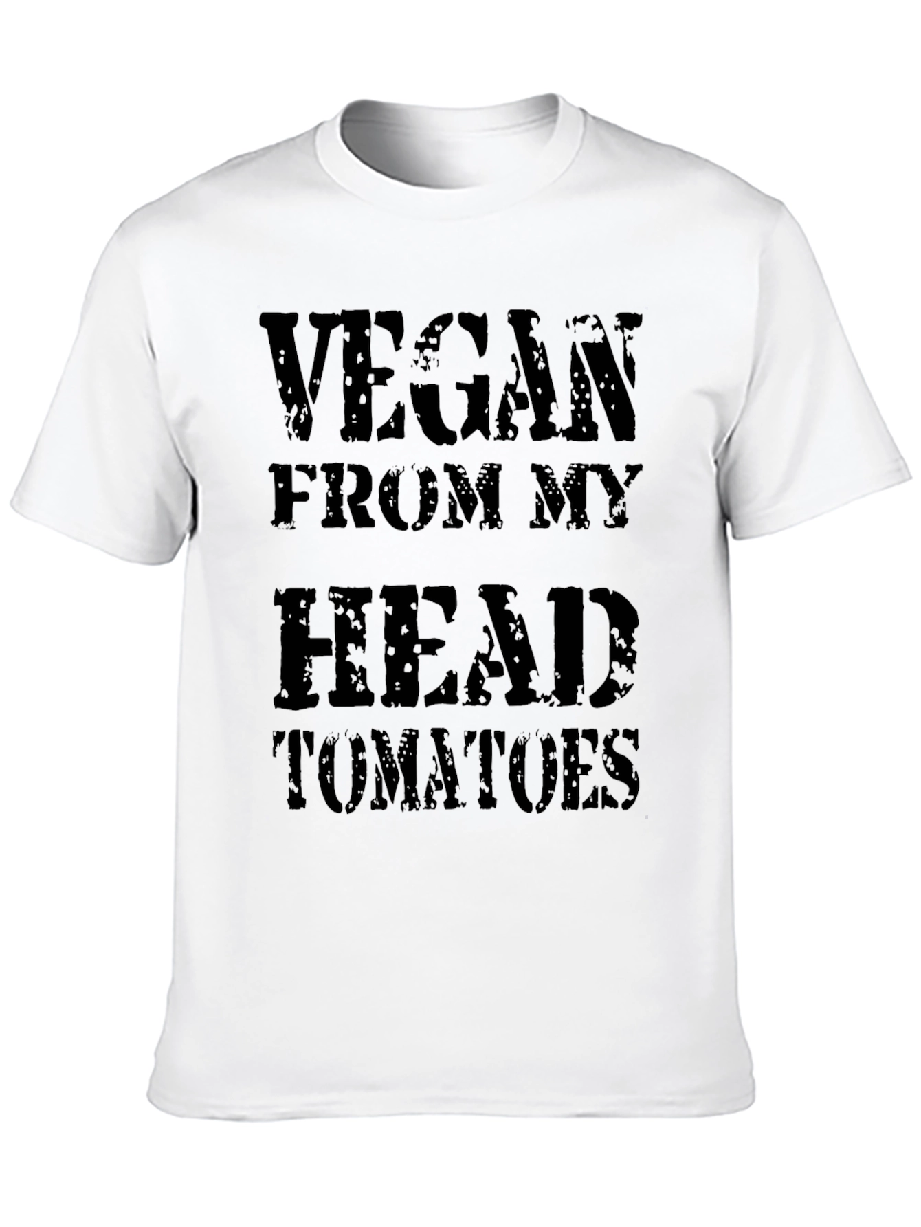 Camiseta Negra: Vegano desde la Cabeza
