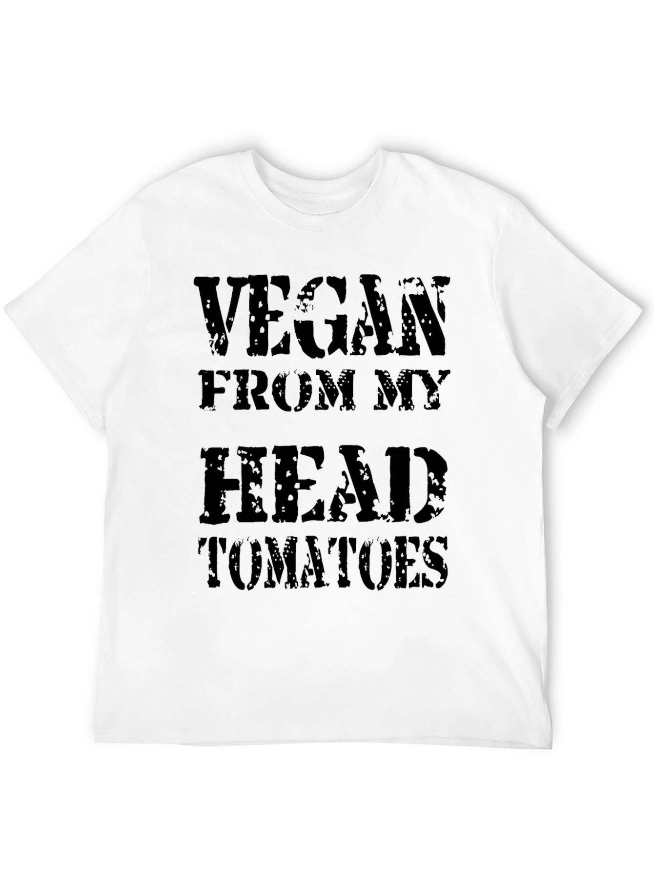 Camiseta Negra: Vegano desde la Cabeza