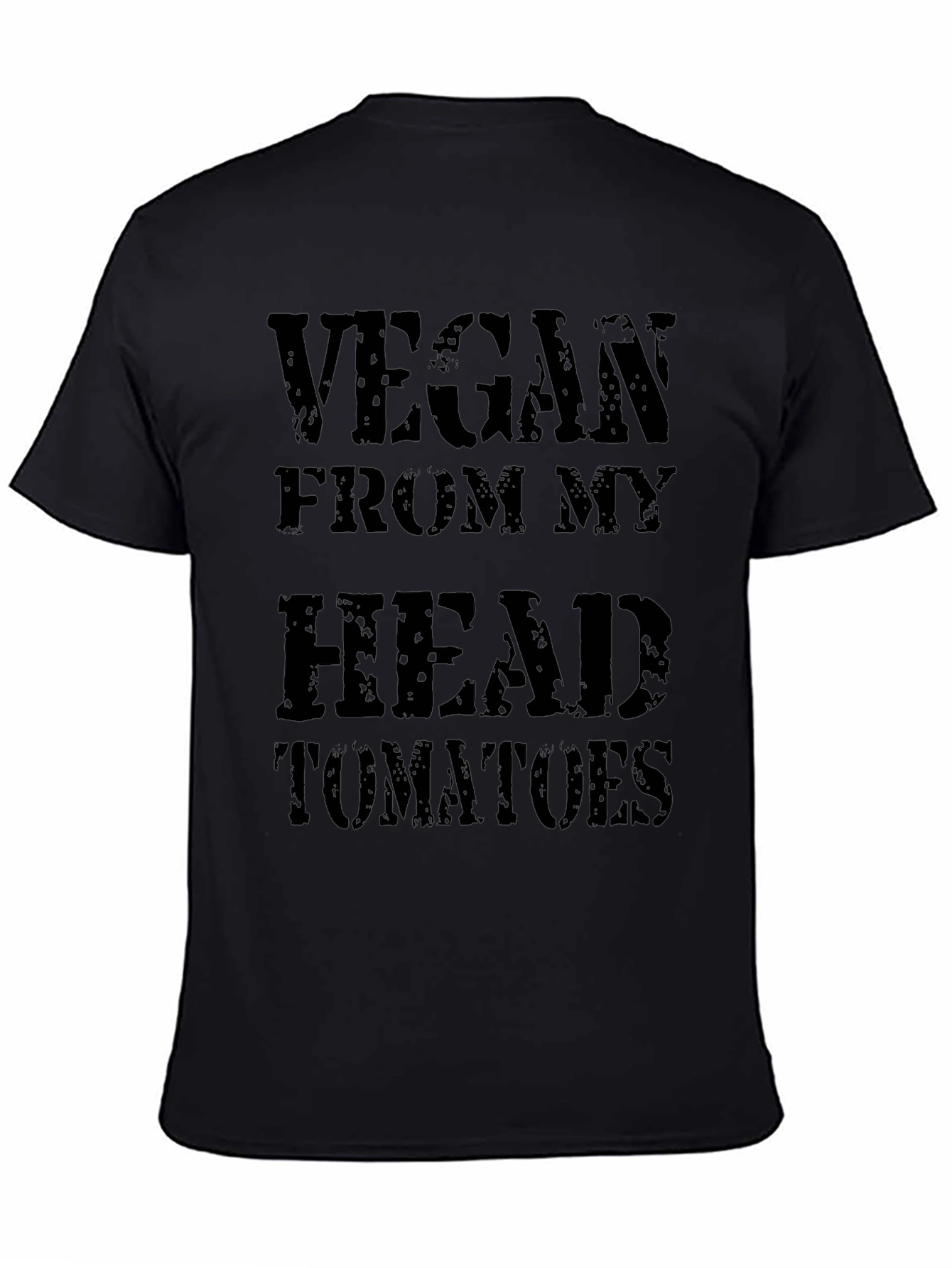 Camiseta Negra: Vegano desde la Cabeza