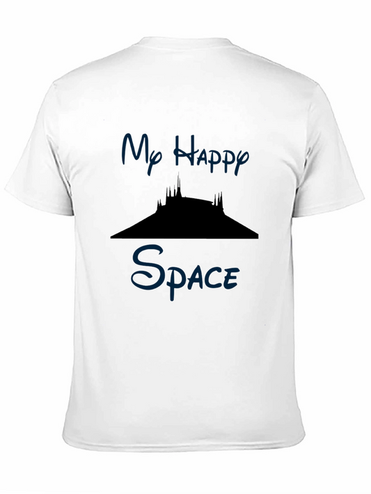 Camiseta Hombre Negra Mi Espacio Feliz