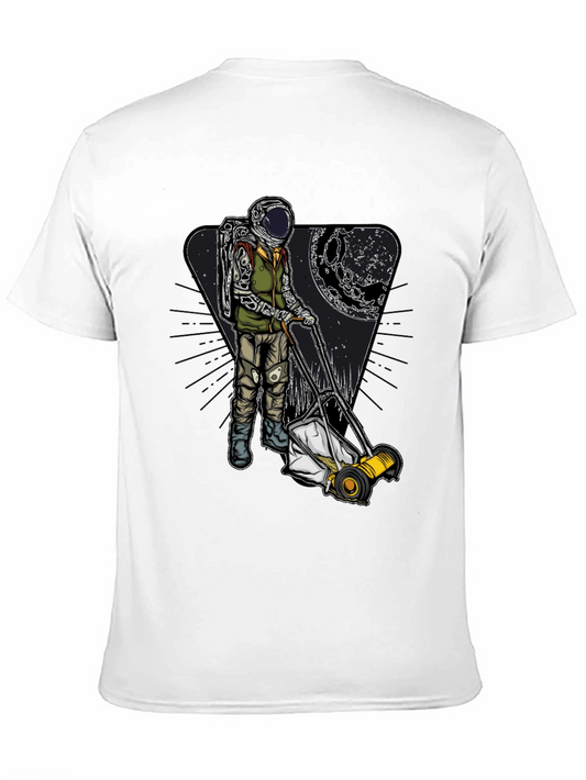 Camiseta Negra: Astronauta Jardinero Lunar