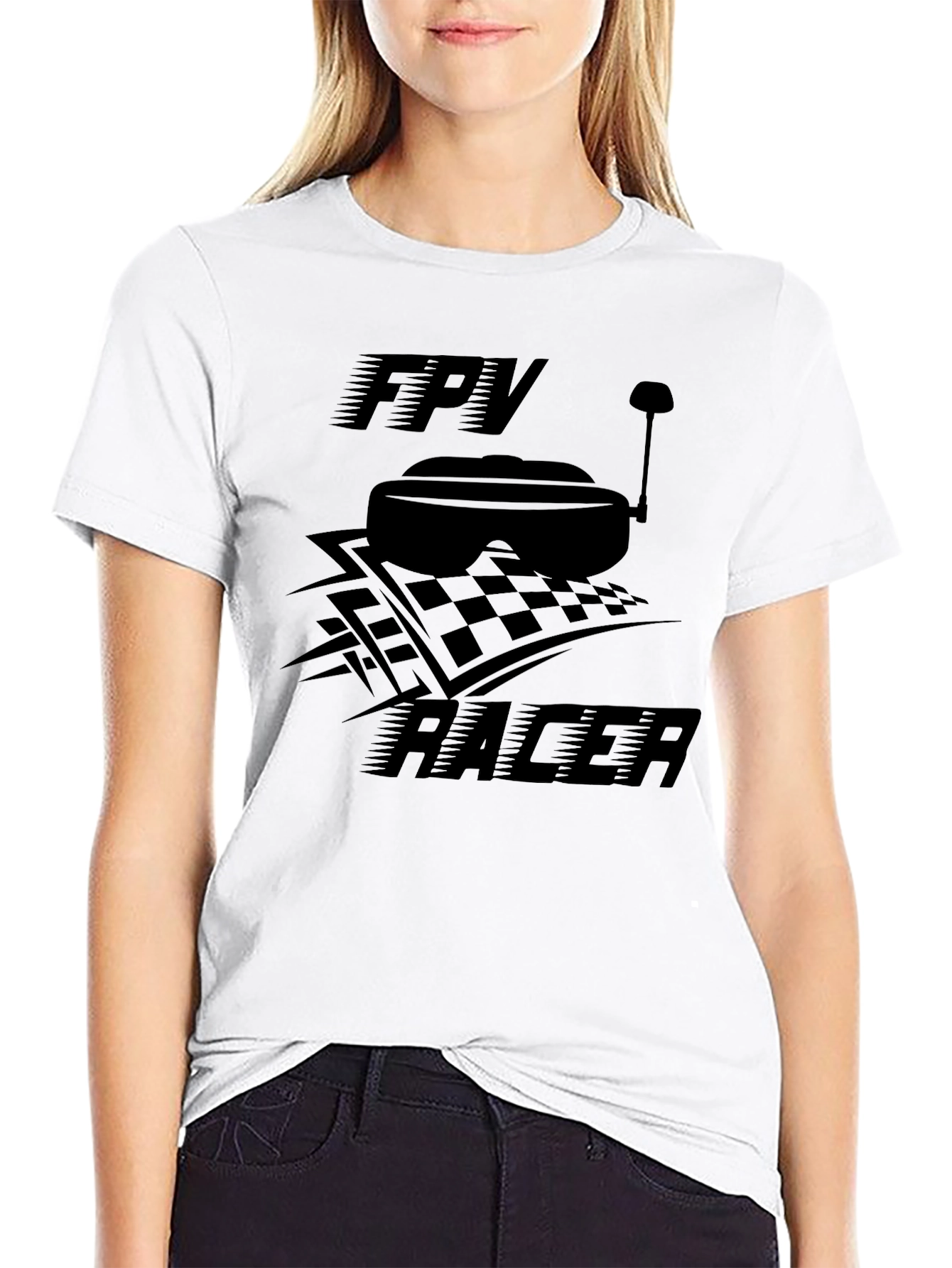 Camiseta Negra FPV Racer