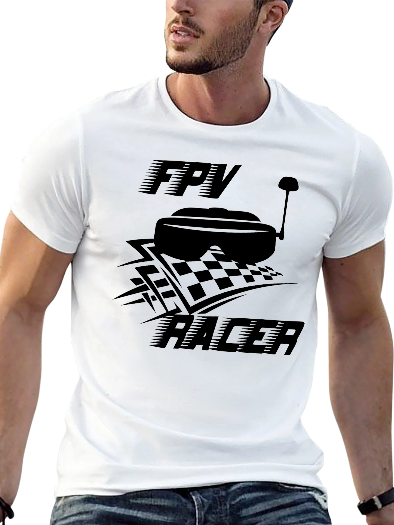 Camiseta Negra FPV Racer