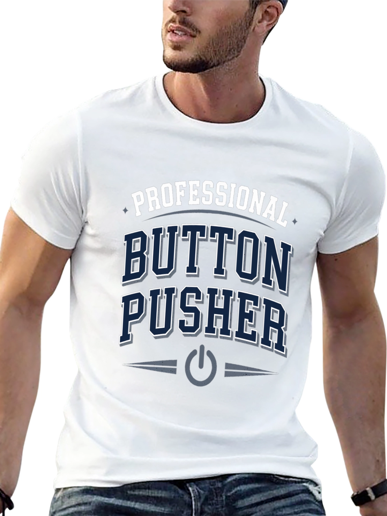 Camiseta Negra Professional Button Pusher