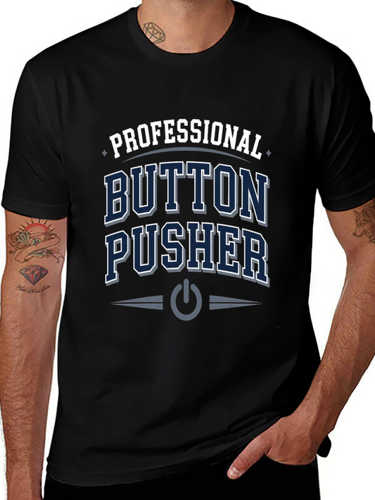 Camiseta Negra Professional Button Pusher