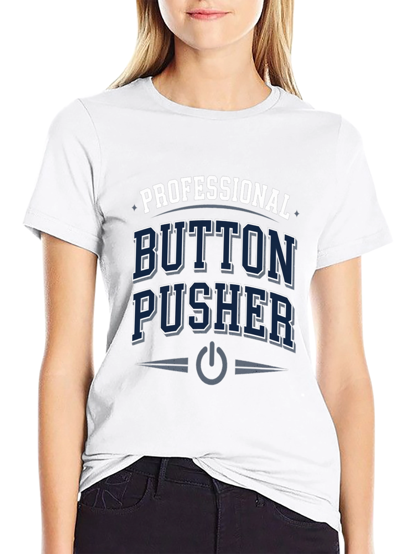 Camiseta Negra Professional Button Pusher