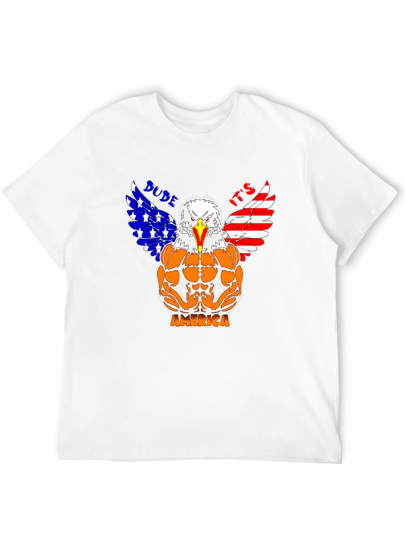 Camiseta Hombre Diseño Águila Musculosa Americana
