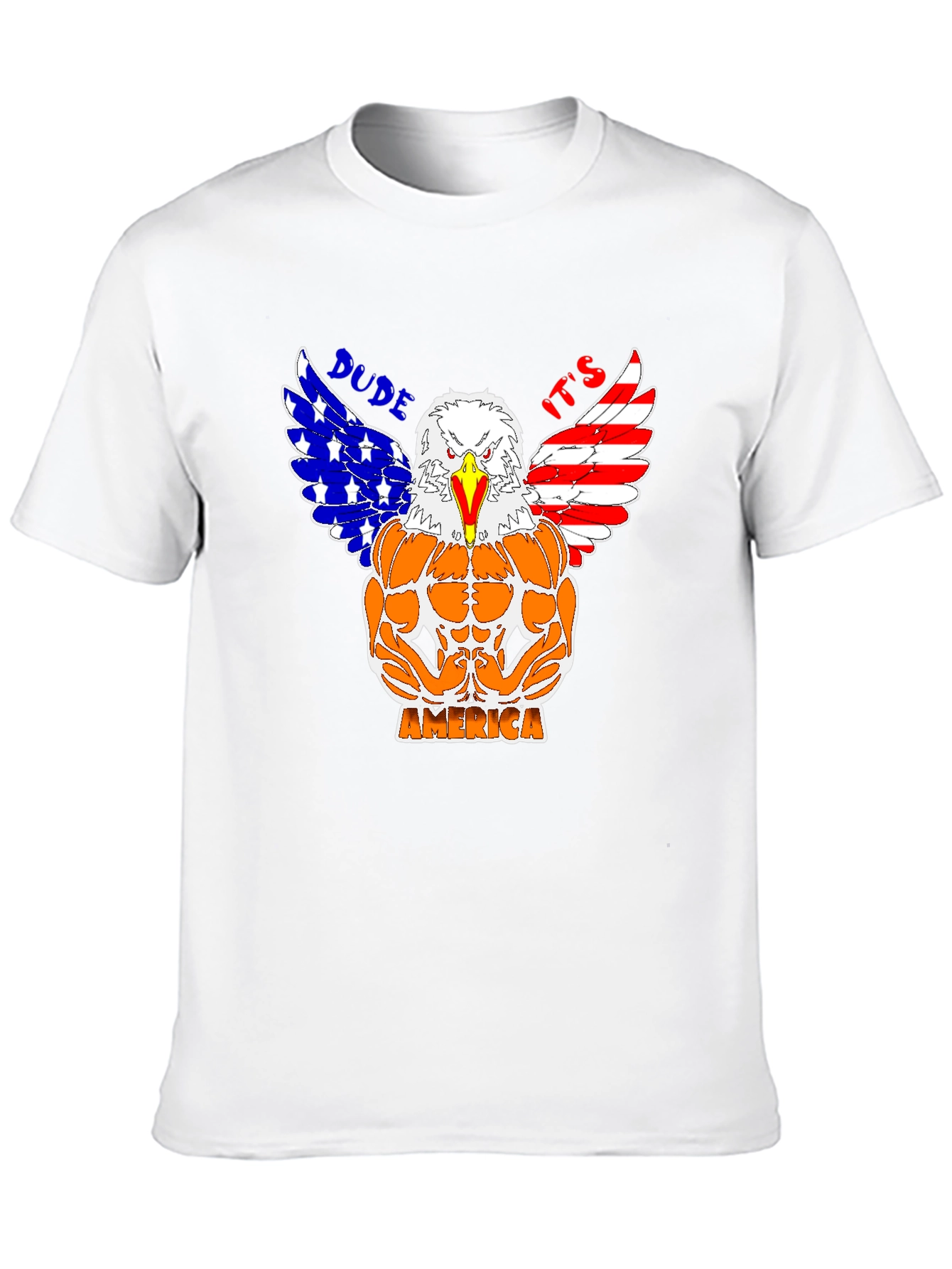 Camiseta Hombre Diseño Águila Musculosa Americana