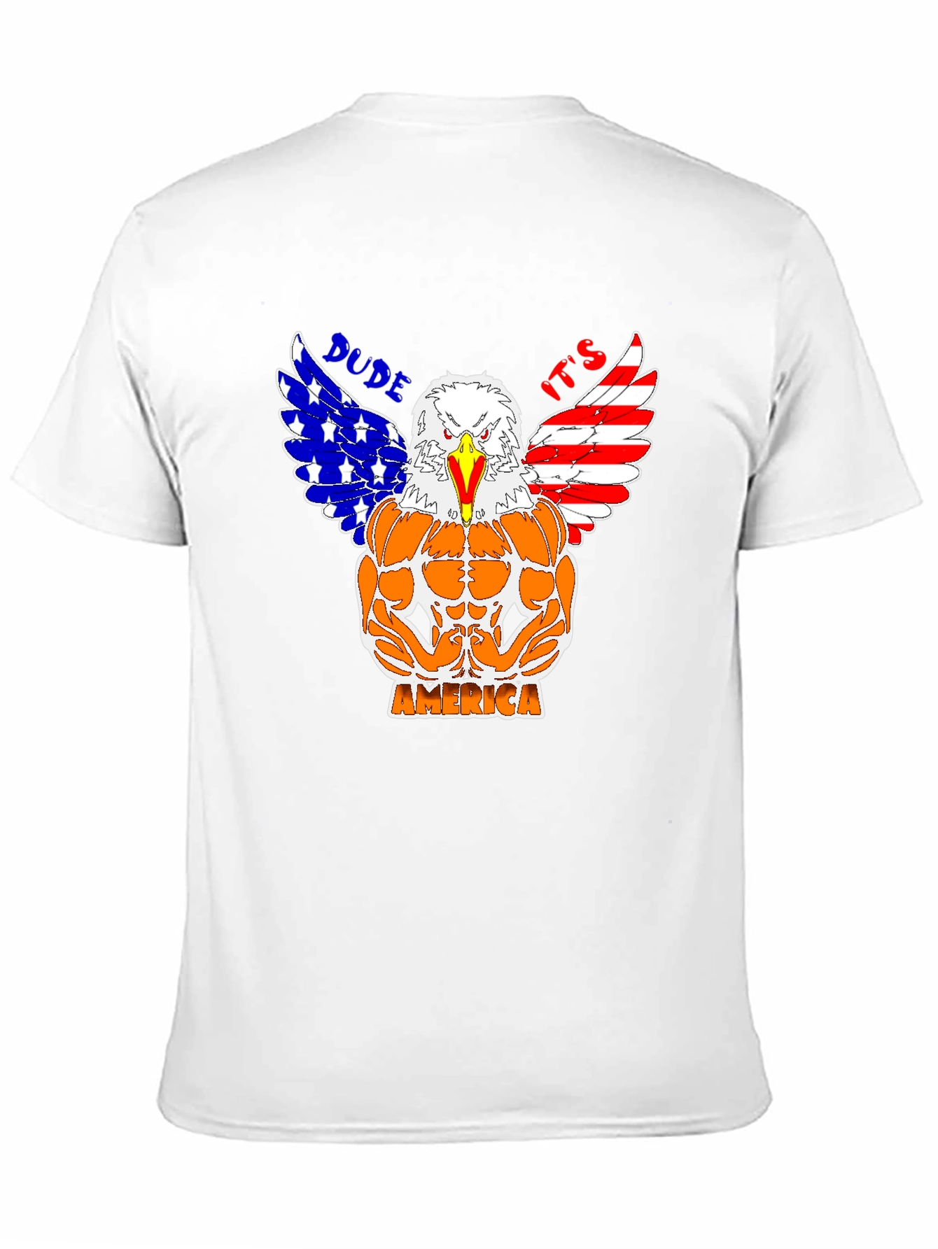 Camiseta Hombre Diseño Águila Musculosa Americana