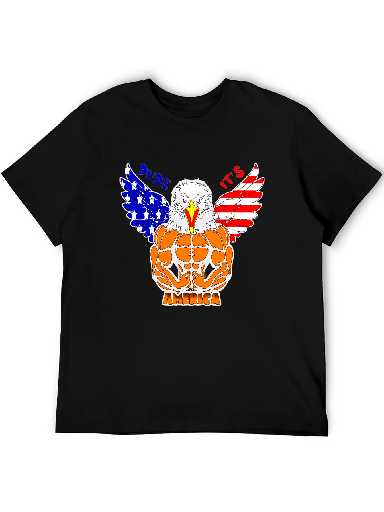 Camiseta Hombre Diseño Águila Musculosa Americana