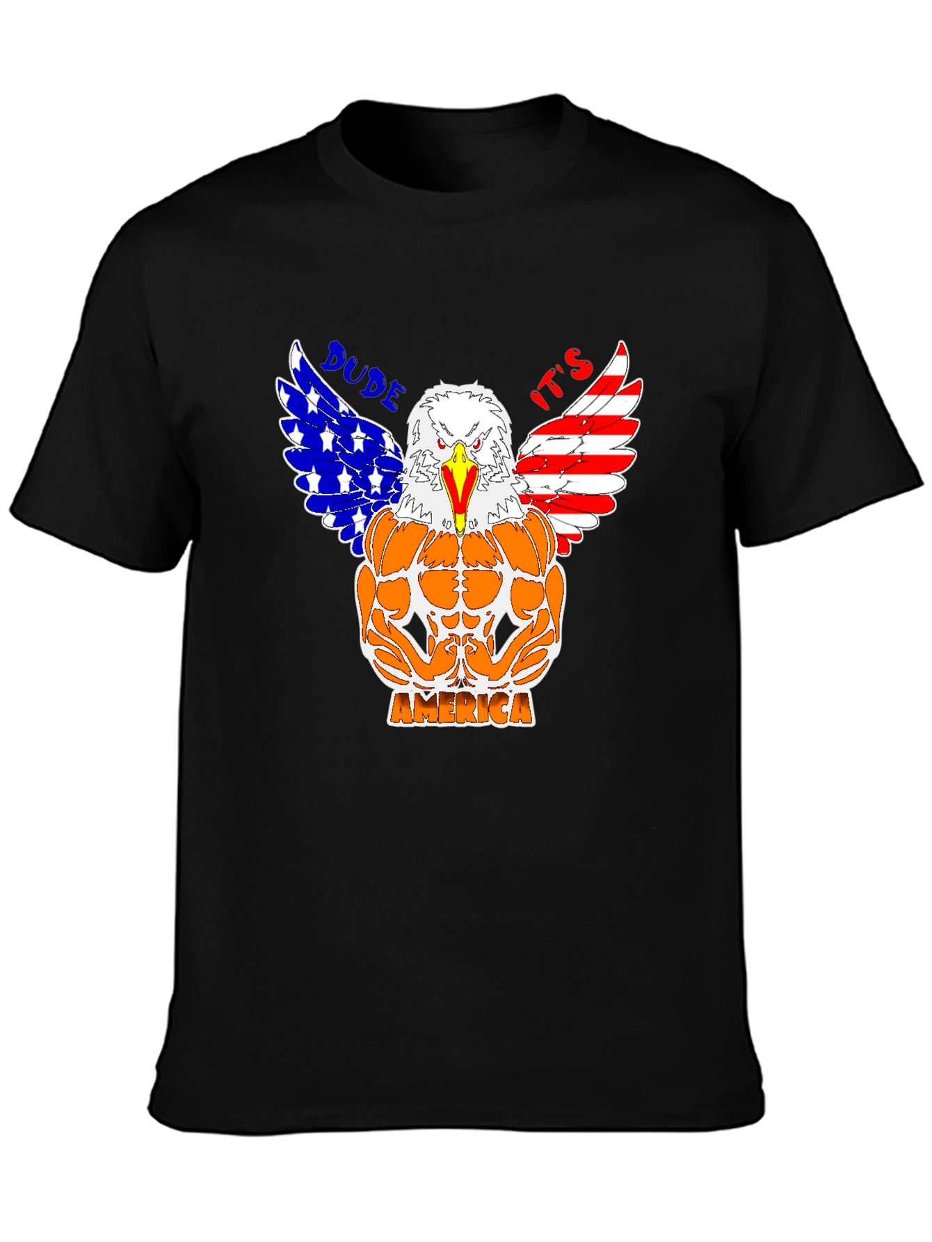 Camiseta Hombre Diseño Águila Musculosa Americana