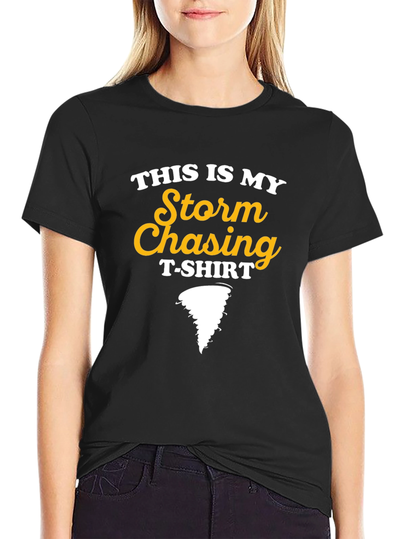 Camiseta Negra Cazador de Tormentas