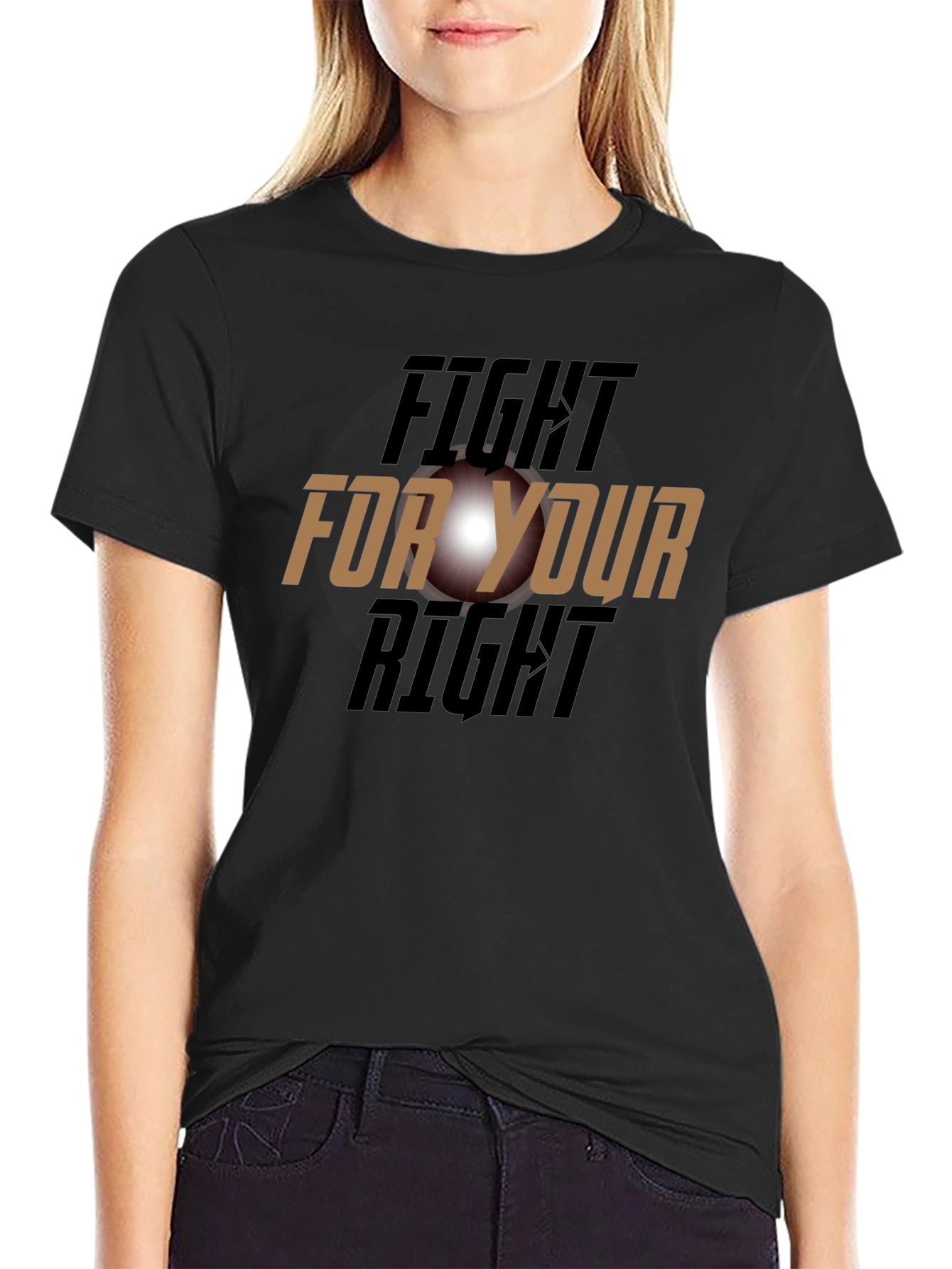 Camiseta Negra: Lucha Por Tu Derecho